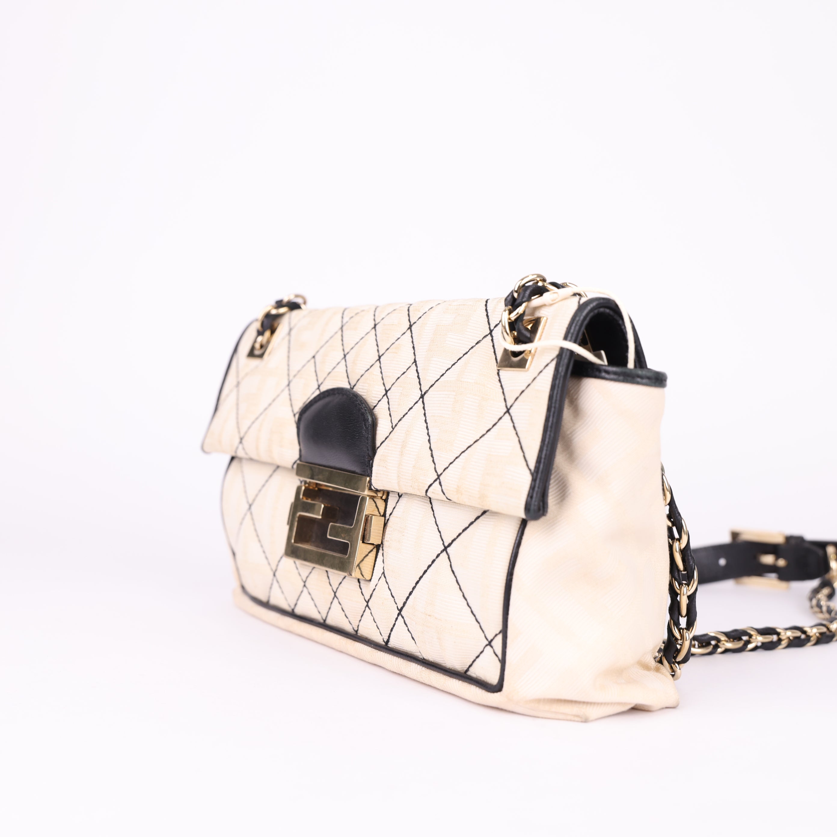 Fendi Baguette leather handbag Black- Pre Owned