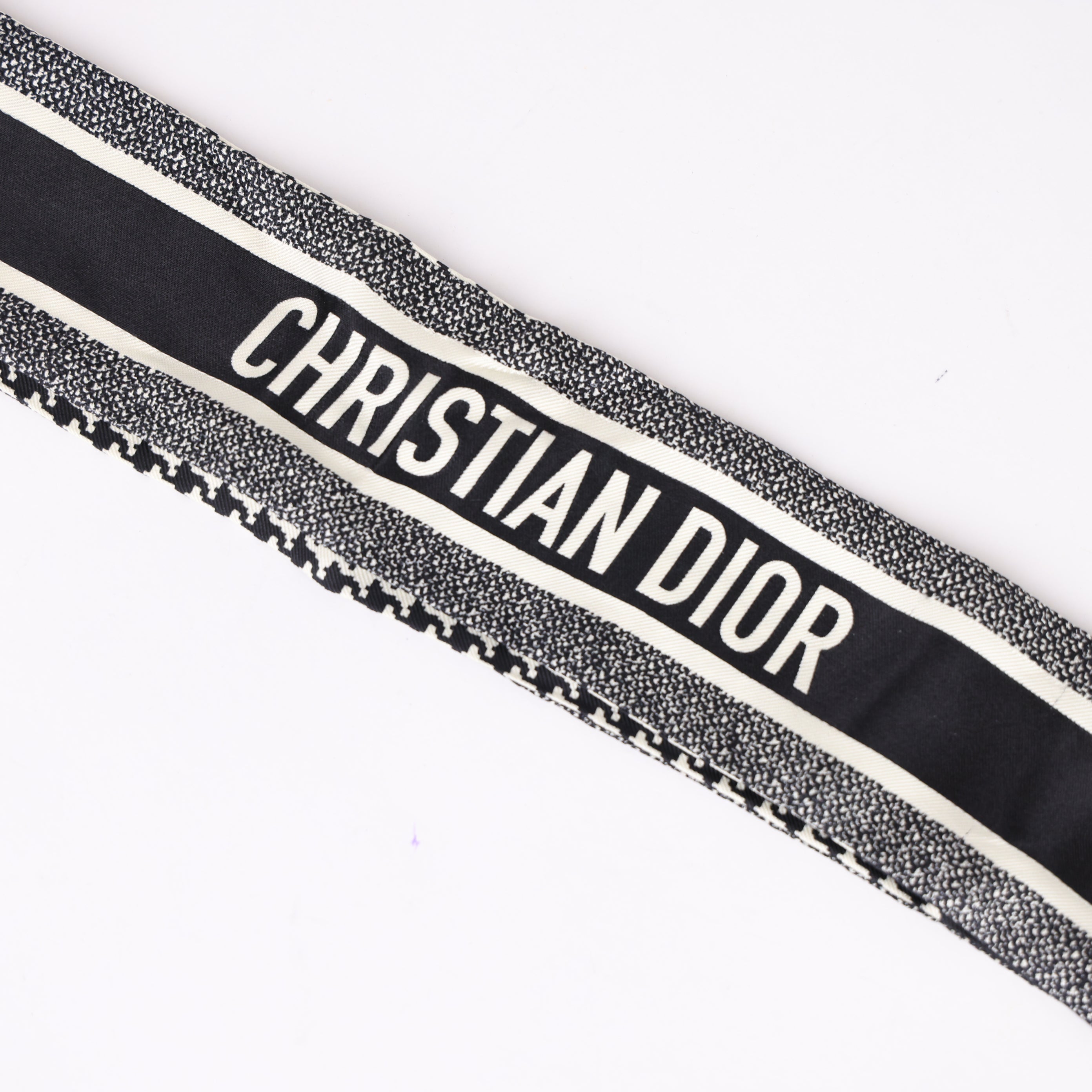 PRE OWNED- Dior Mitzah Toile de Jouy silk choker