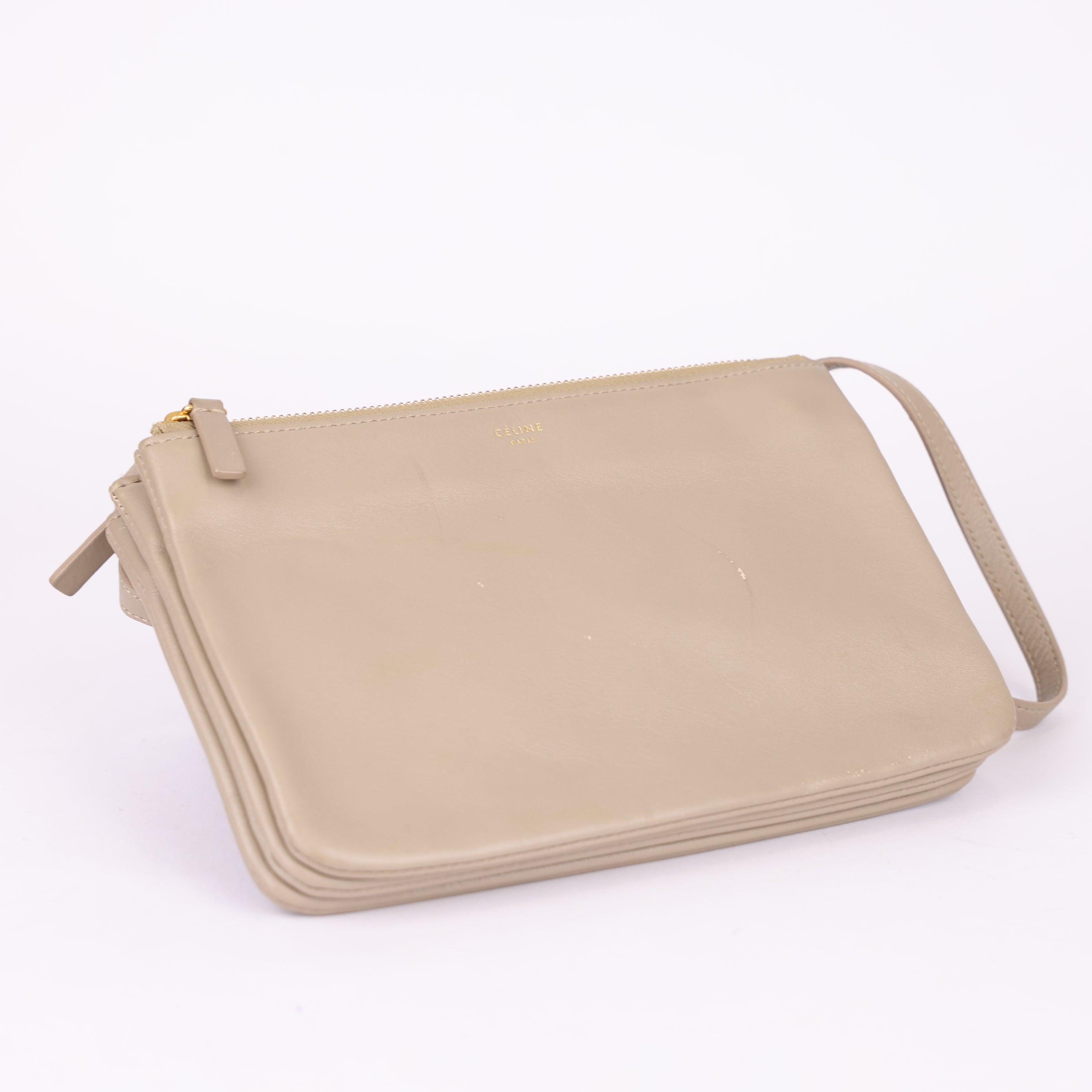 Celine trio bag beige- Pre Owned