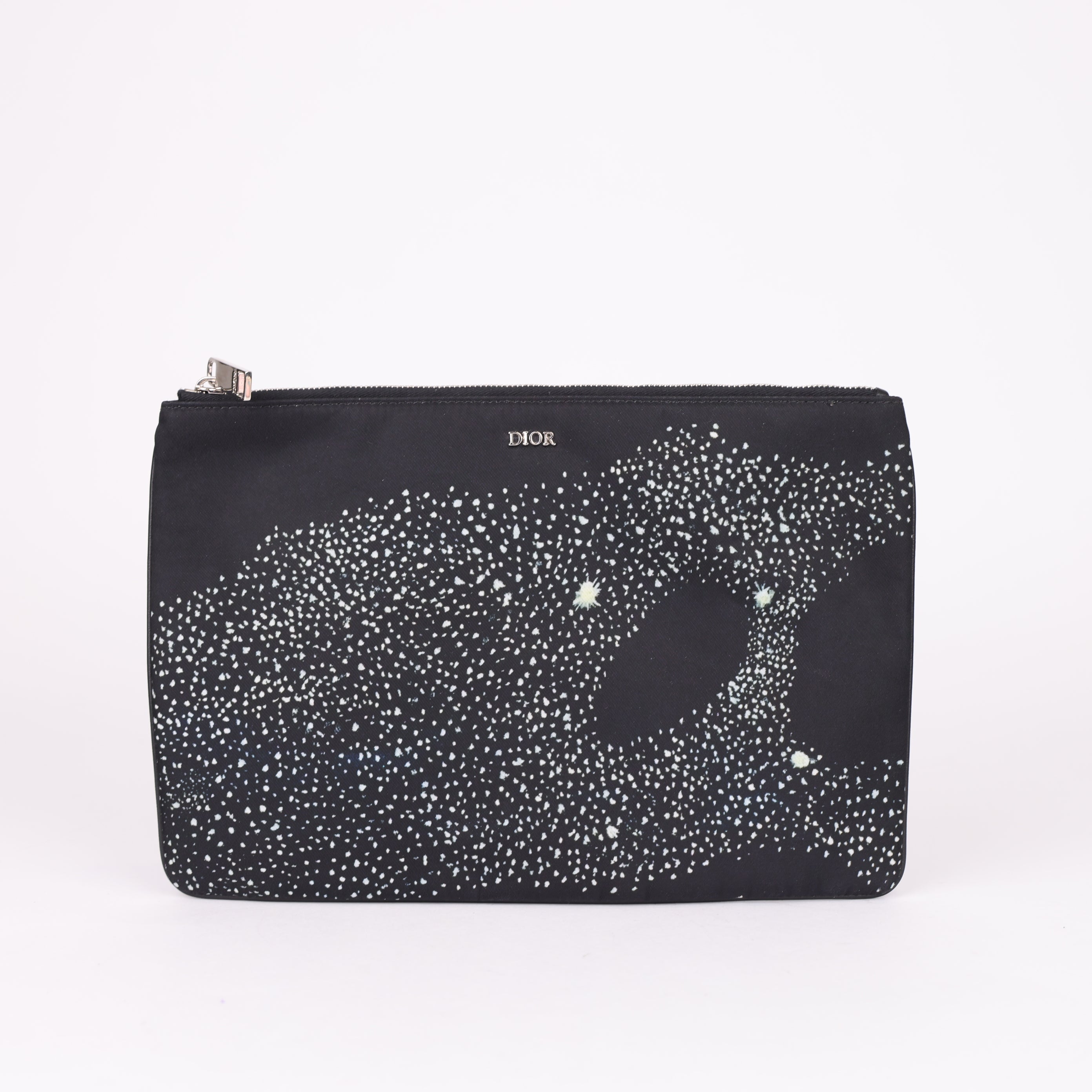PRE OWNED- Dior Galaxy Print Clutch Bag