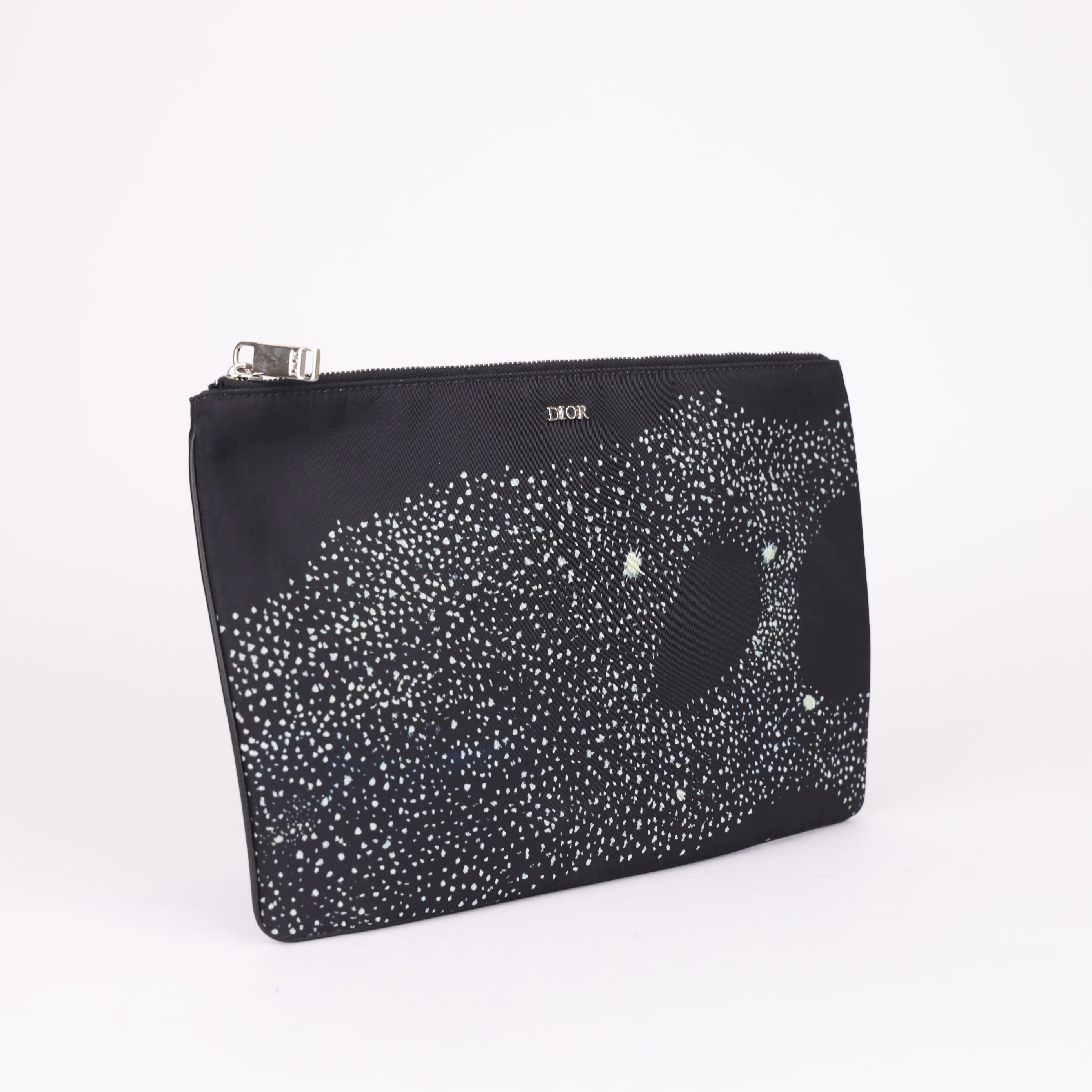 PRE OWNED- Dior Galaxy Print Clutch Bag