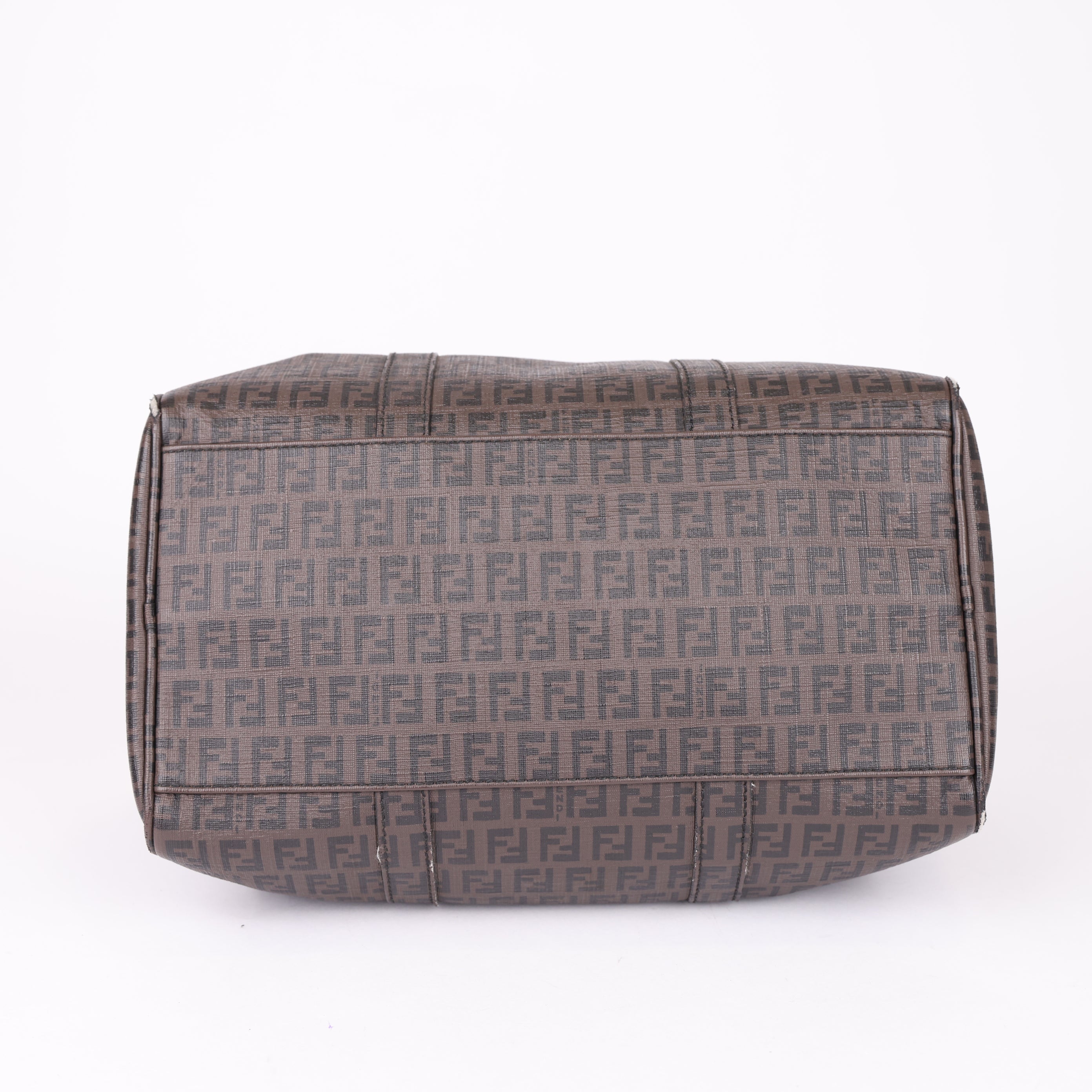 Fendi Zucca Monogram Boston Bag- Pre Owned