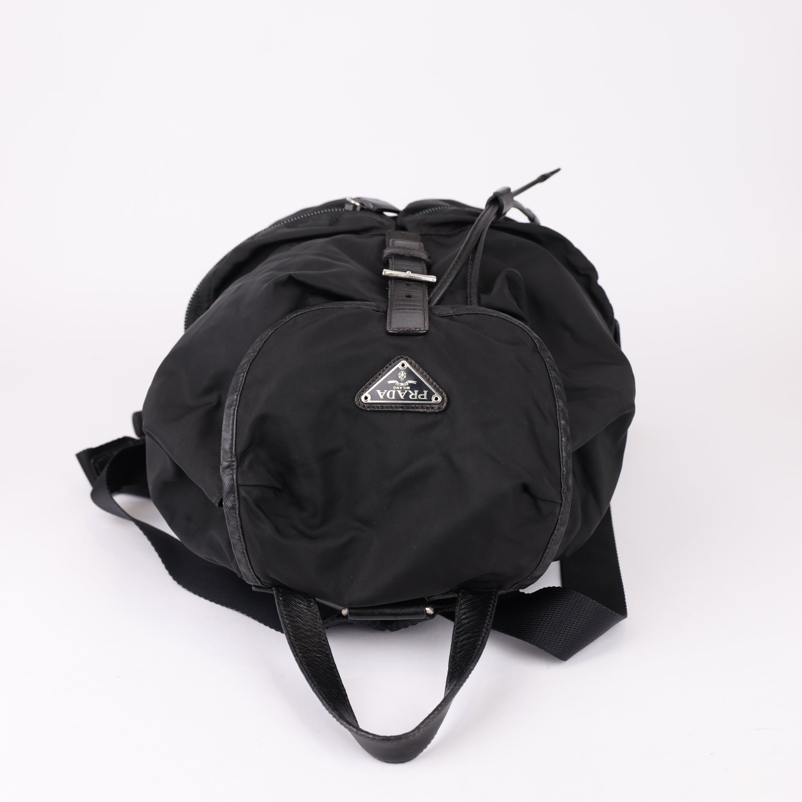 J0928 PRADA Backpack Nylon Black- Pre Owned