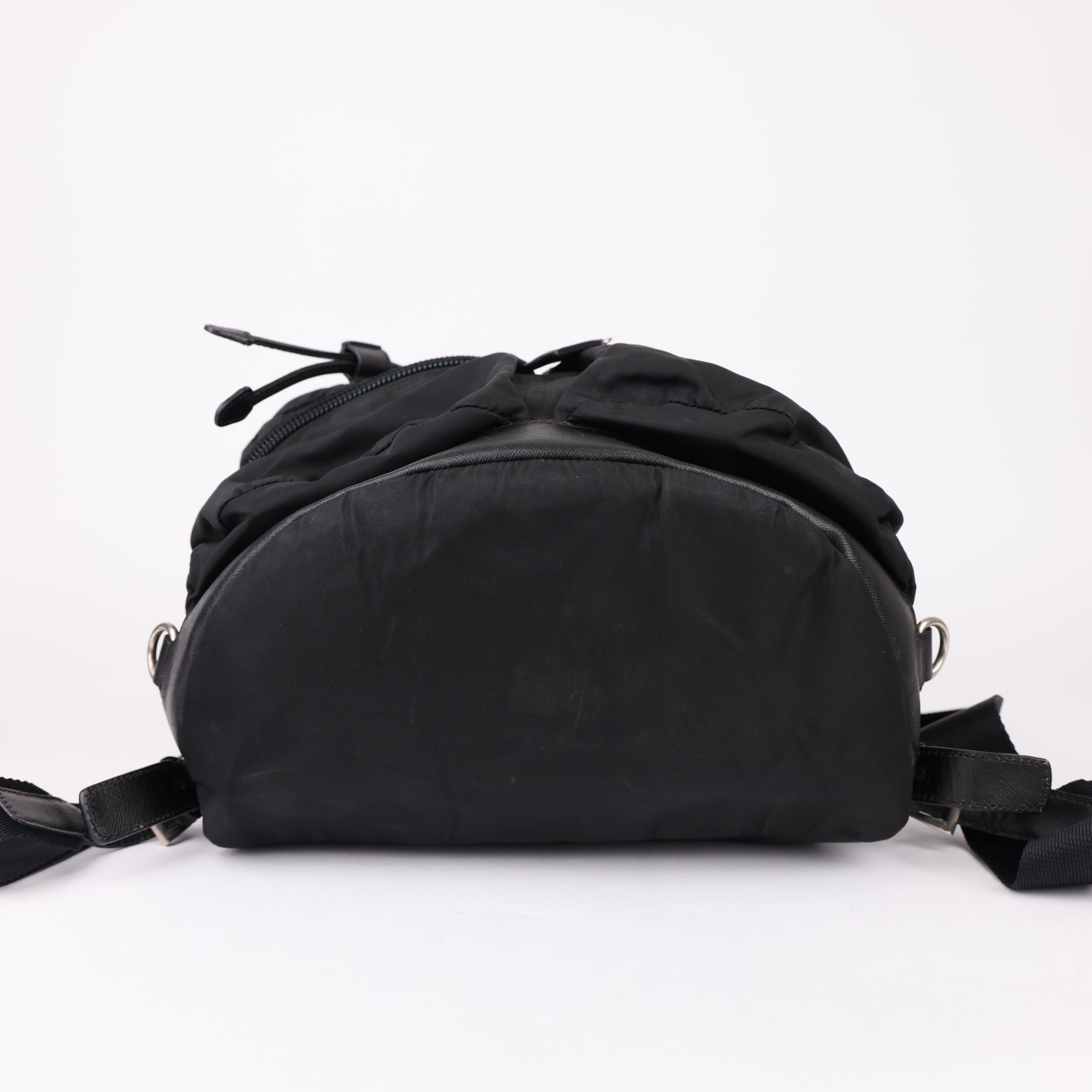 J0928 PRADA Backpack Nylon Black- Pre Owned