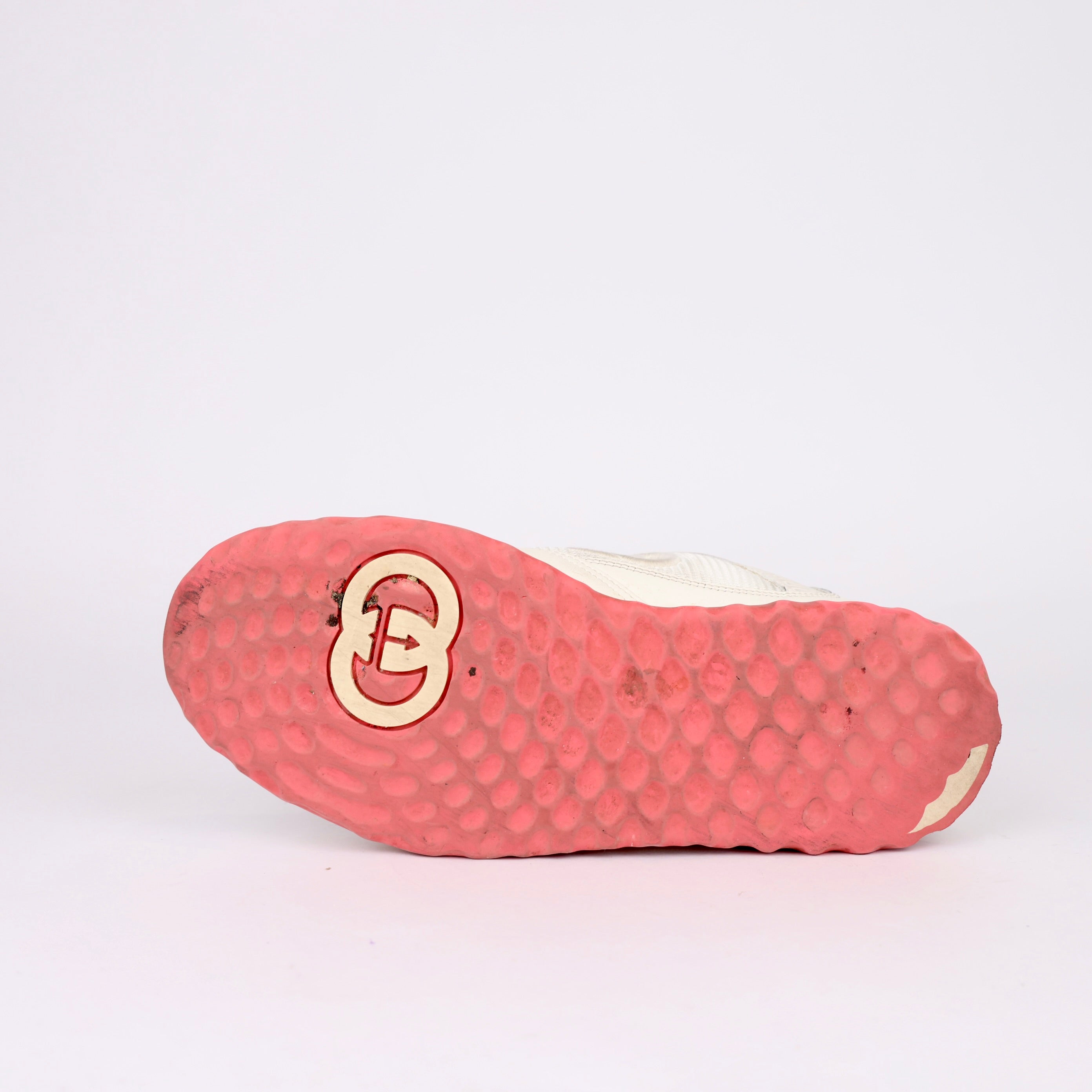 J0111 Gucci Mac80 Women's White And Pink Sneakers SIZE EU38/ UK5- Pre Owned