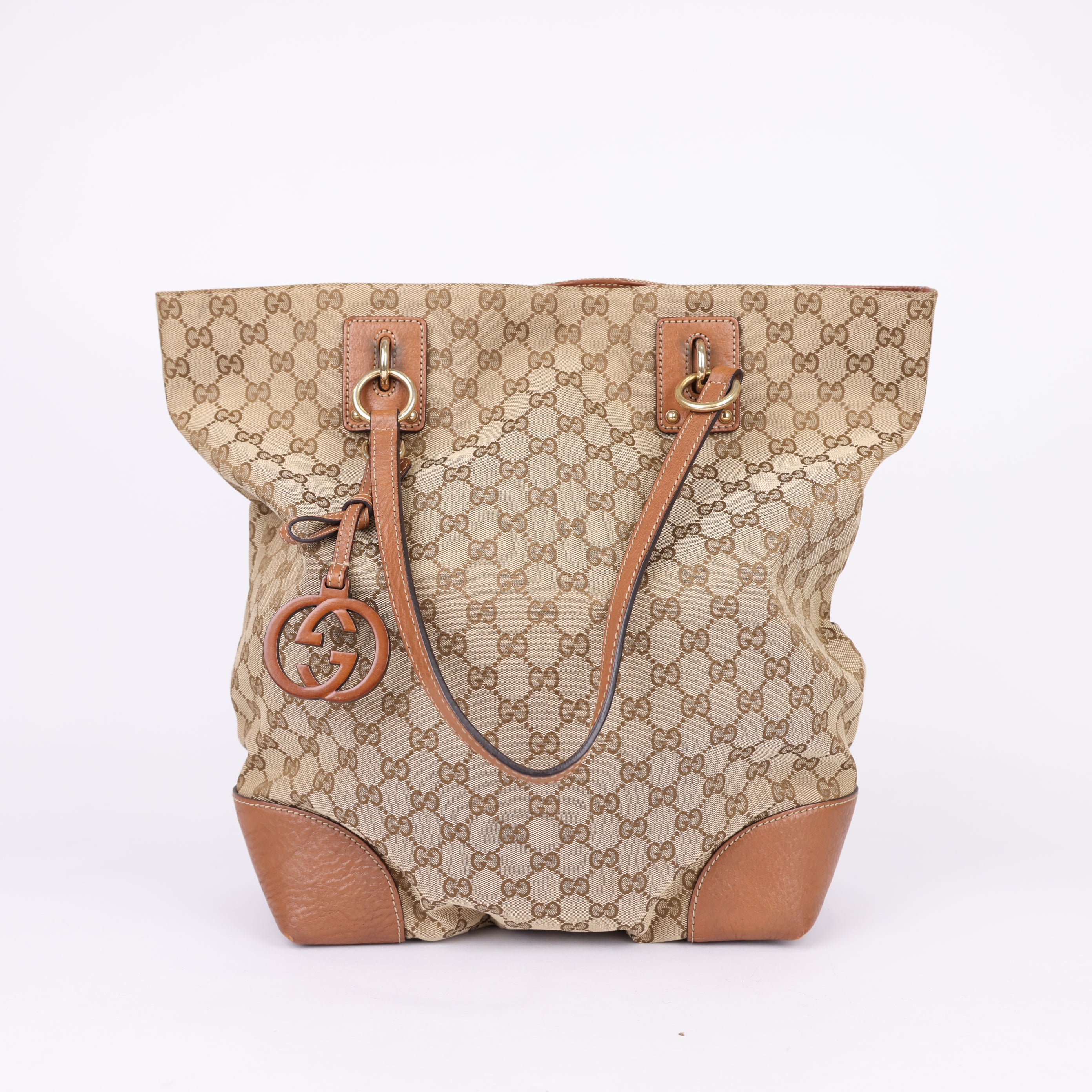 Gucci 2016-2025 Large GG Canvas GG Charm tote bag- Pre Owned