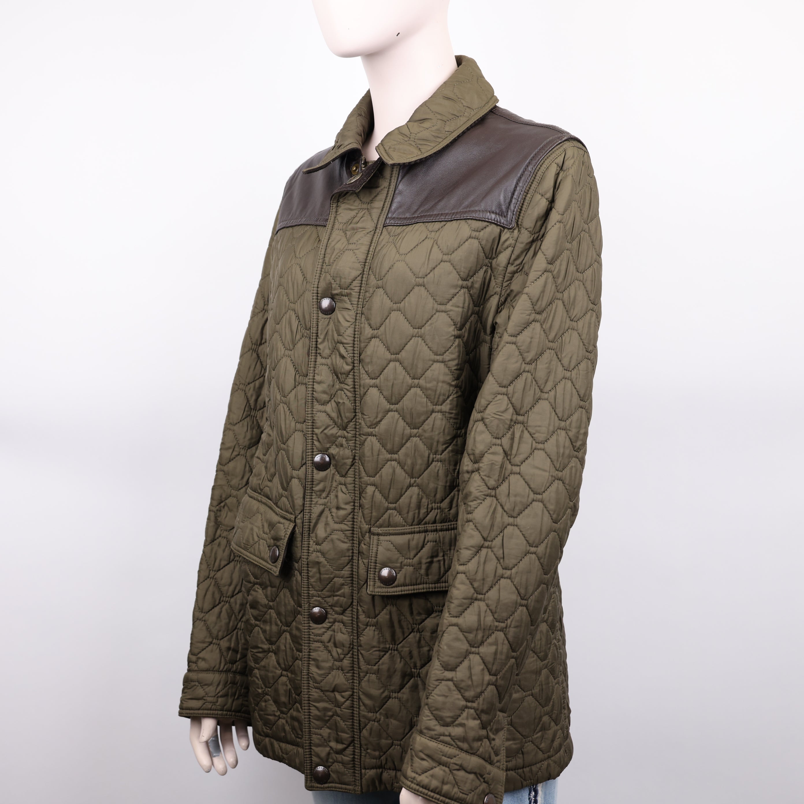 Burberry Patchwork Quilted Jacket Size S- Pre Owned