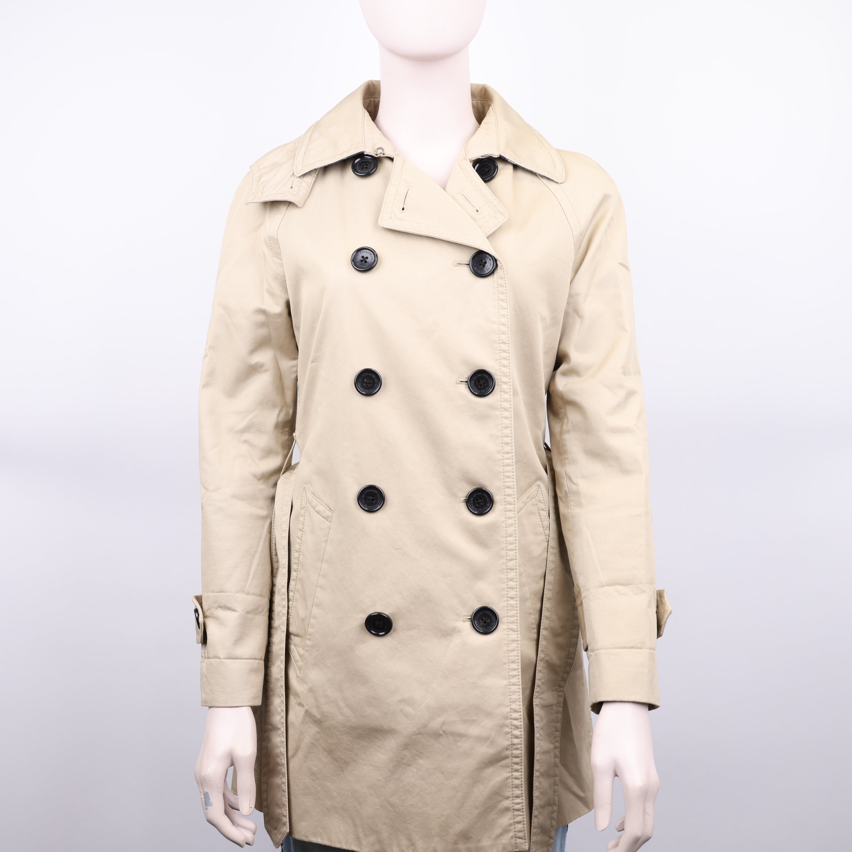 J0945 Coach Classic Trench Coat- Pre Owned