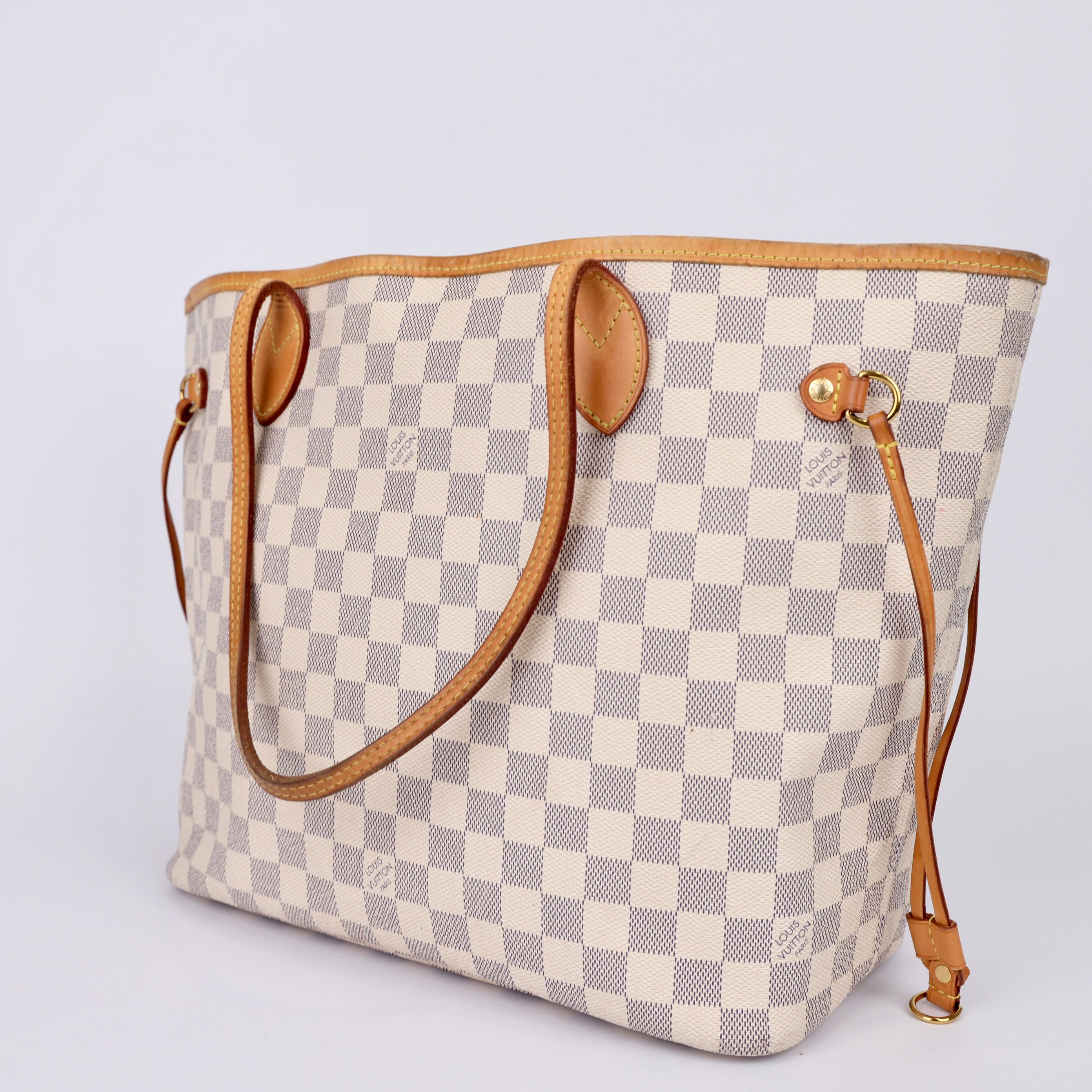 J0958 Louis Vuitton Damier Azur Neverfull MM- Pre Owned