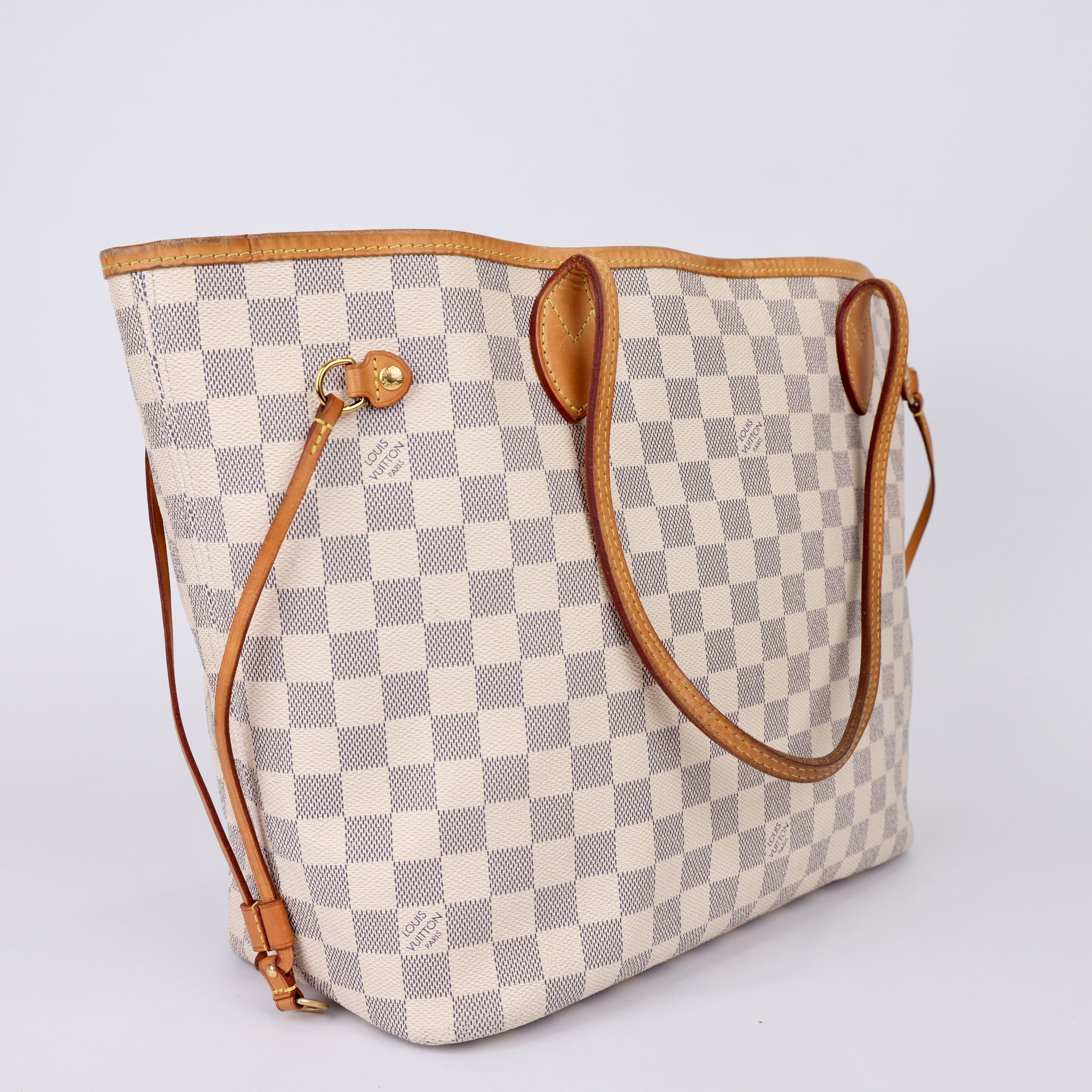 J0958 Louis Vuitton Damier Azur Neverfull MM- Pre Owned