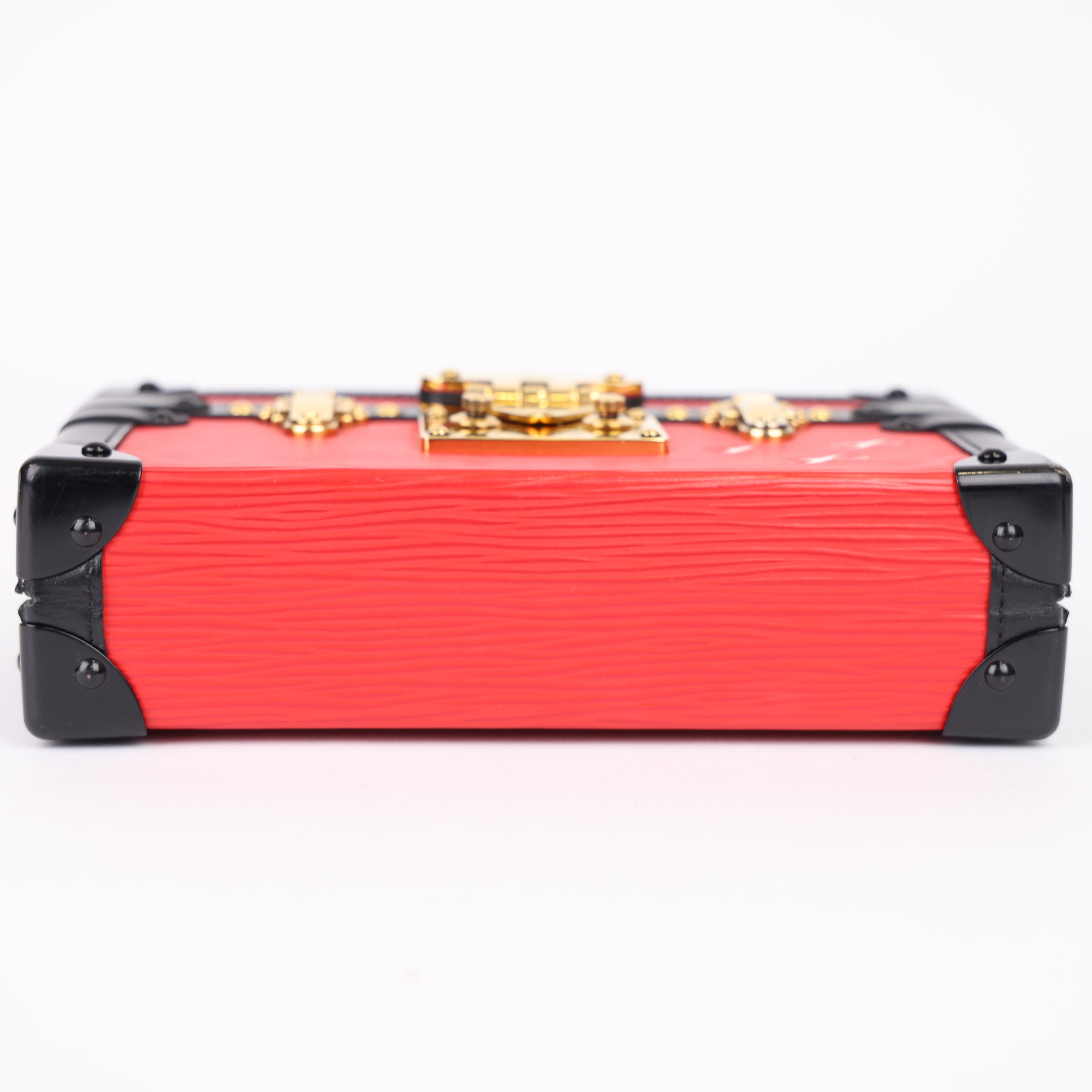 J0959 Louis Vuitton Coquelicot Epi Leather Petit Malle Bag- Pre Owned