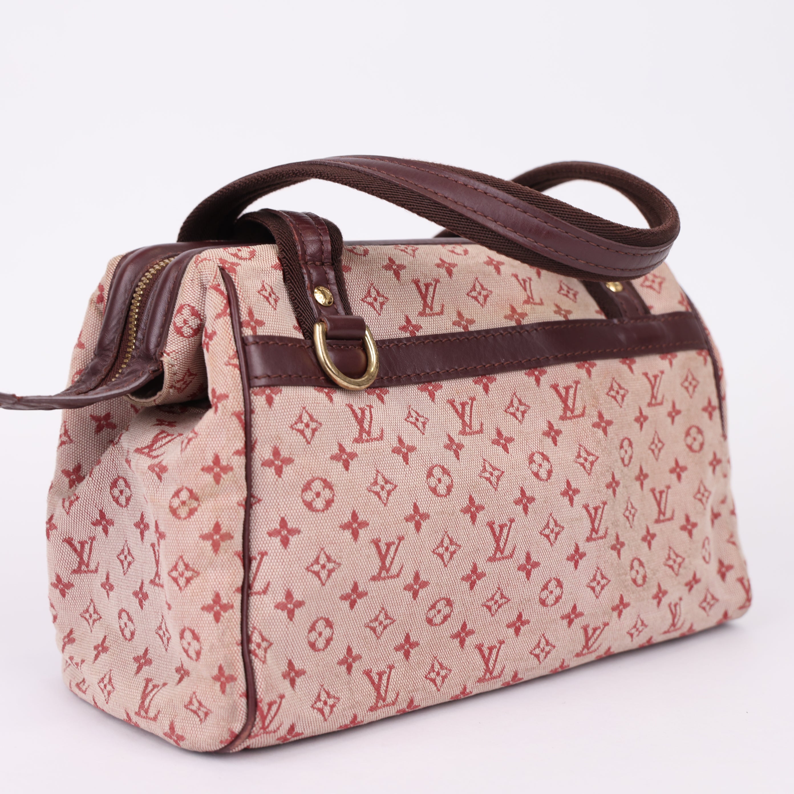 J0960 Louis Vuitton Mini Lin Josephine Monogram PM Bordeaux Hand Bag- Pre Owned