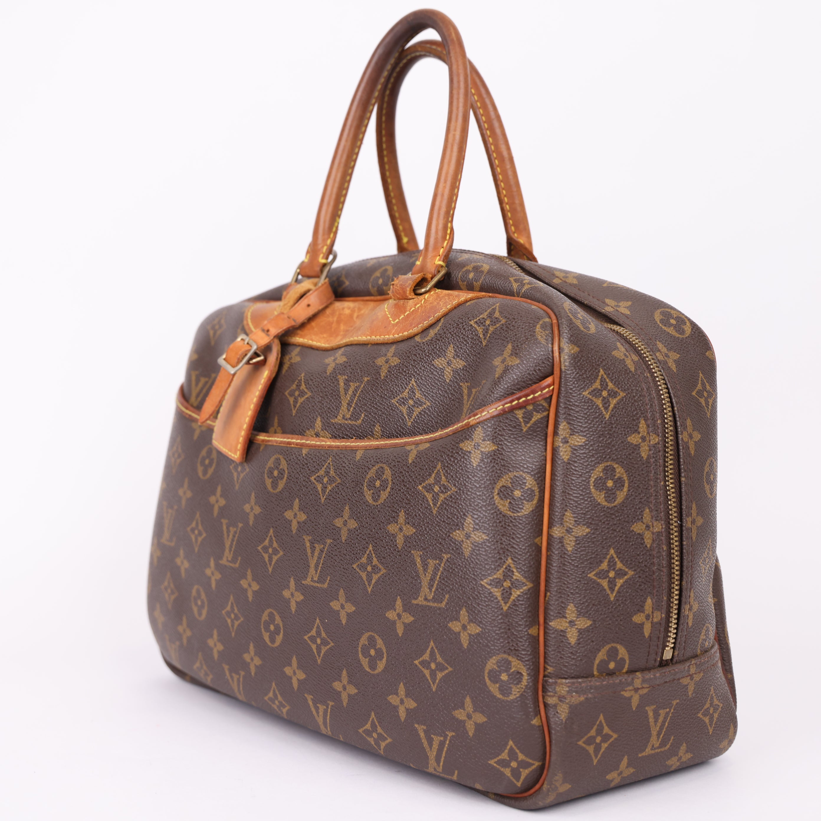 J0963 LOUIS VUITTON Monogram Deauville Hand Bag- Pre Owned