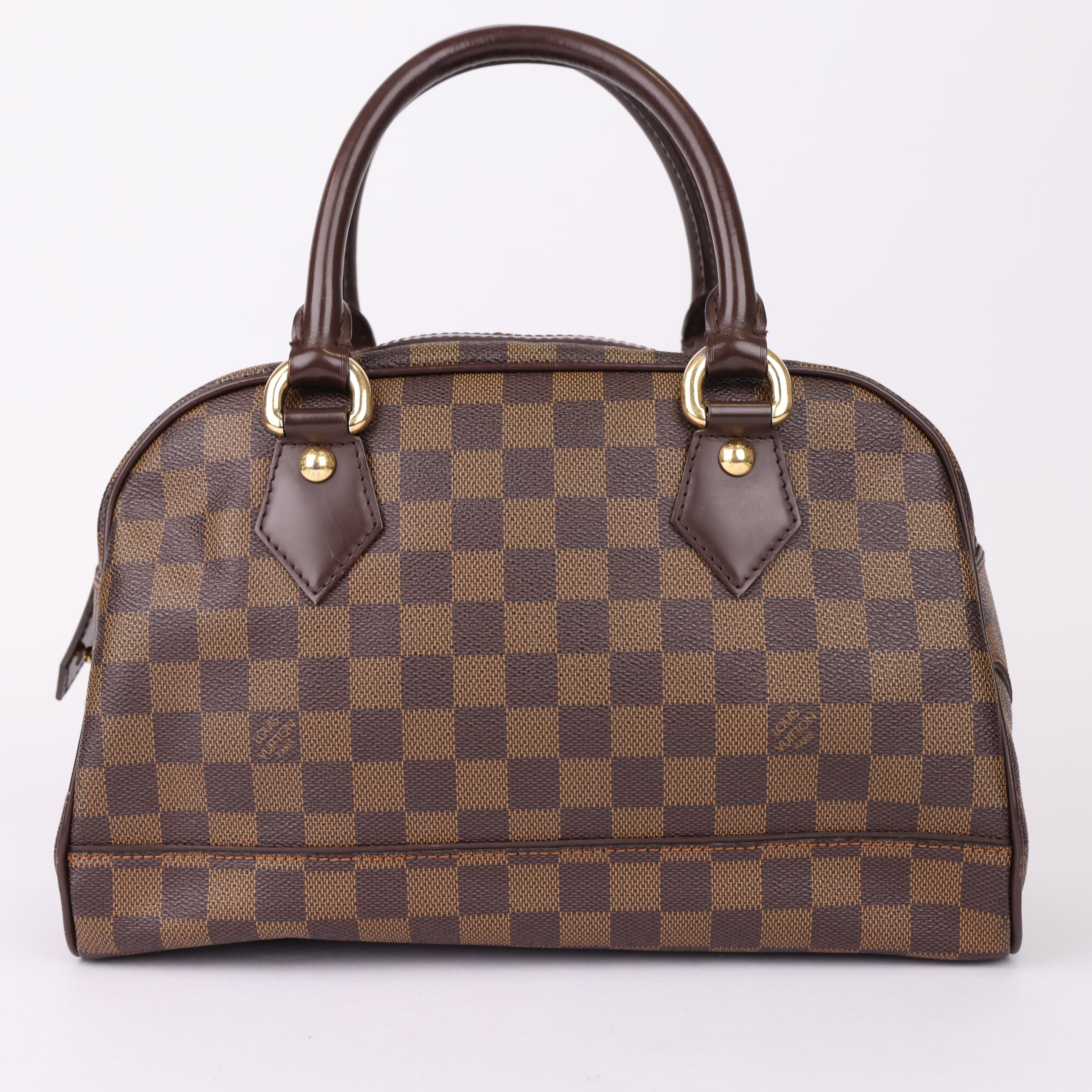 J0976 Louis Vuitton Brown Duomo Damier Ebene Bag- Pre Owned