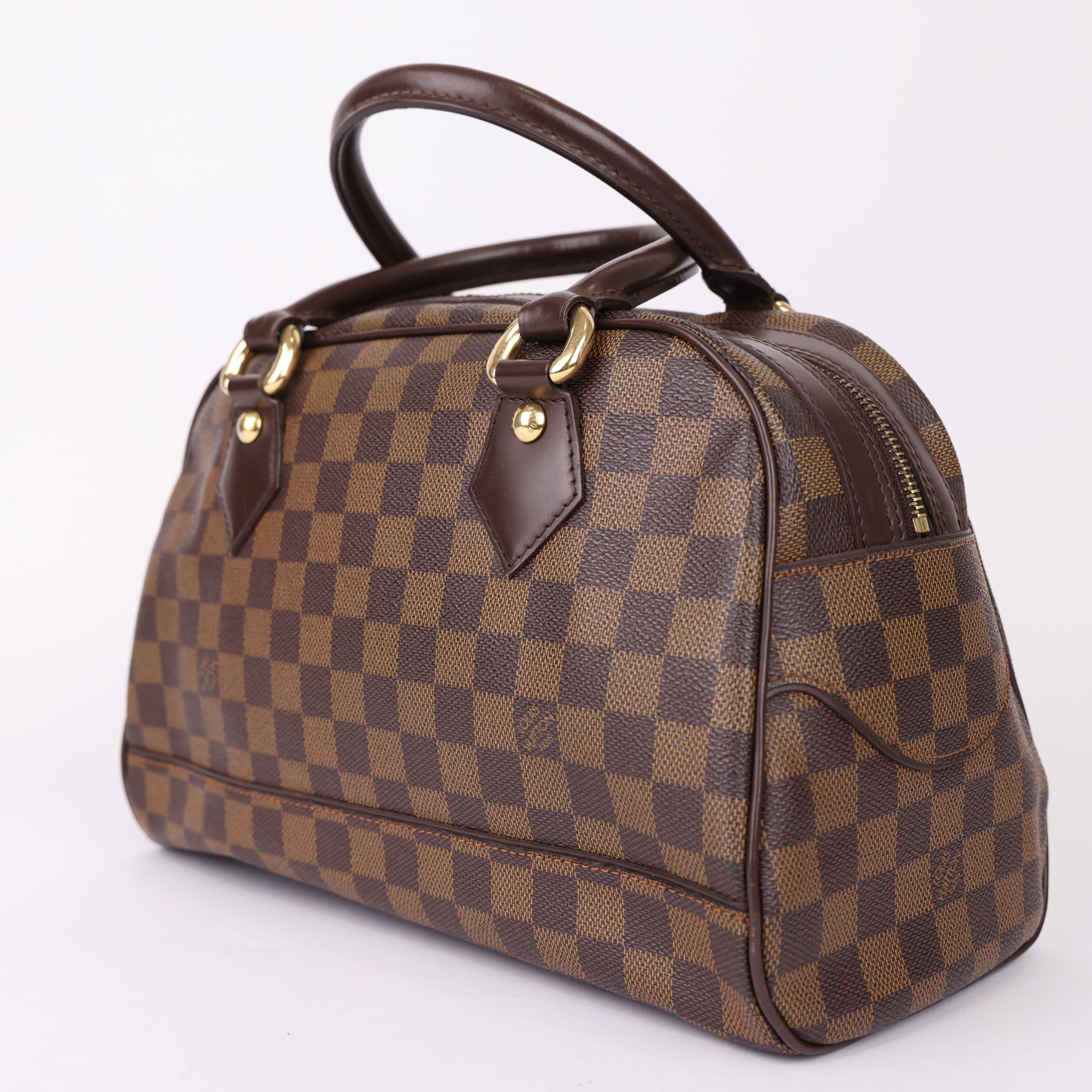 J0976 Louis Vuitton Brown Duomo Damier Ebene Bag- Pre Owned