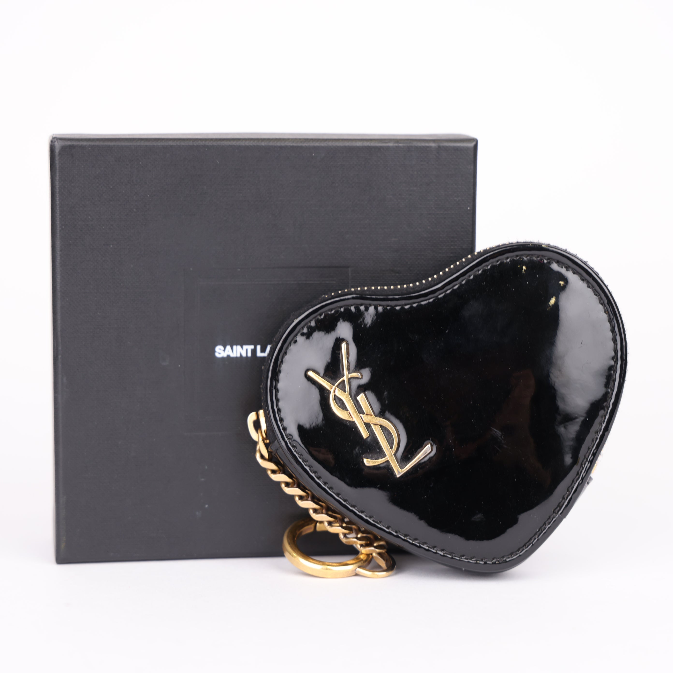 J2004 Saint Laurent Heart-Shaped Coin Purse- Pre Owned