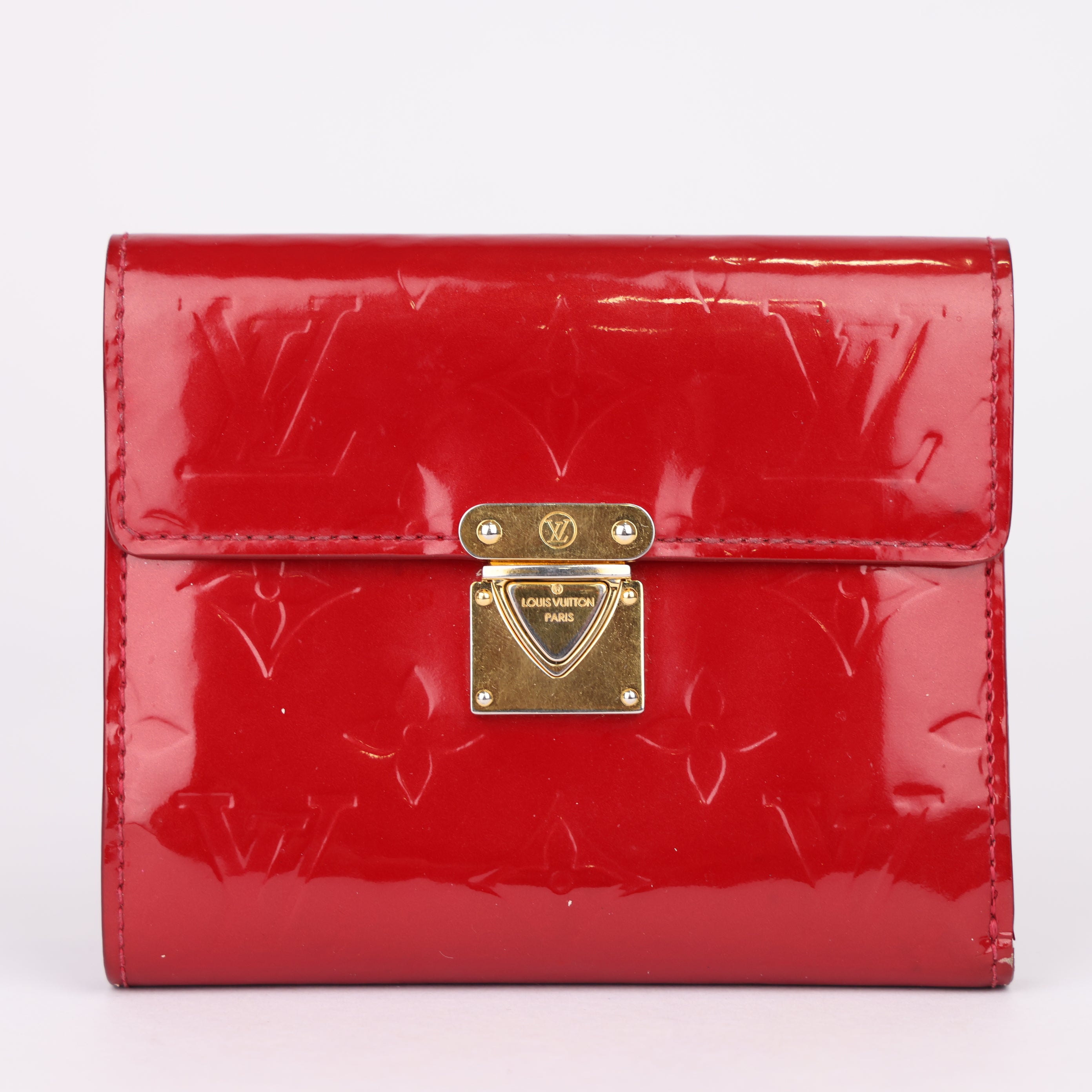 J1981 Louis Vuitton Koala wallet in Red Pre-Owned