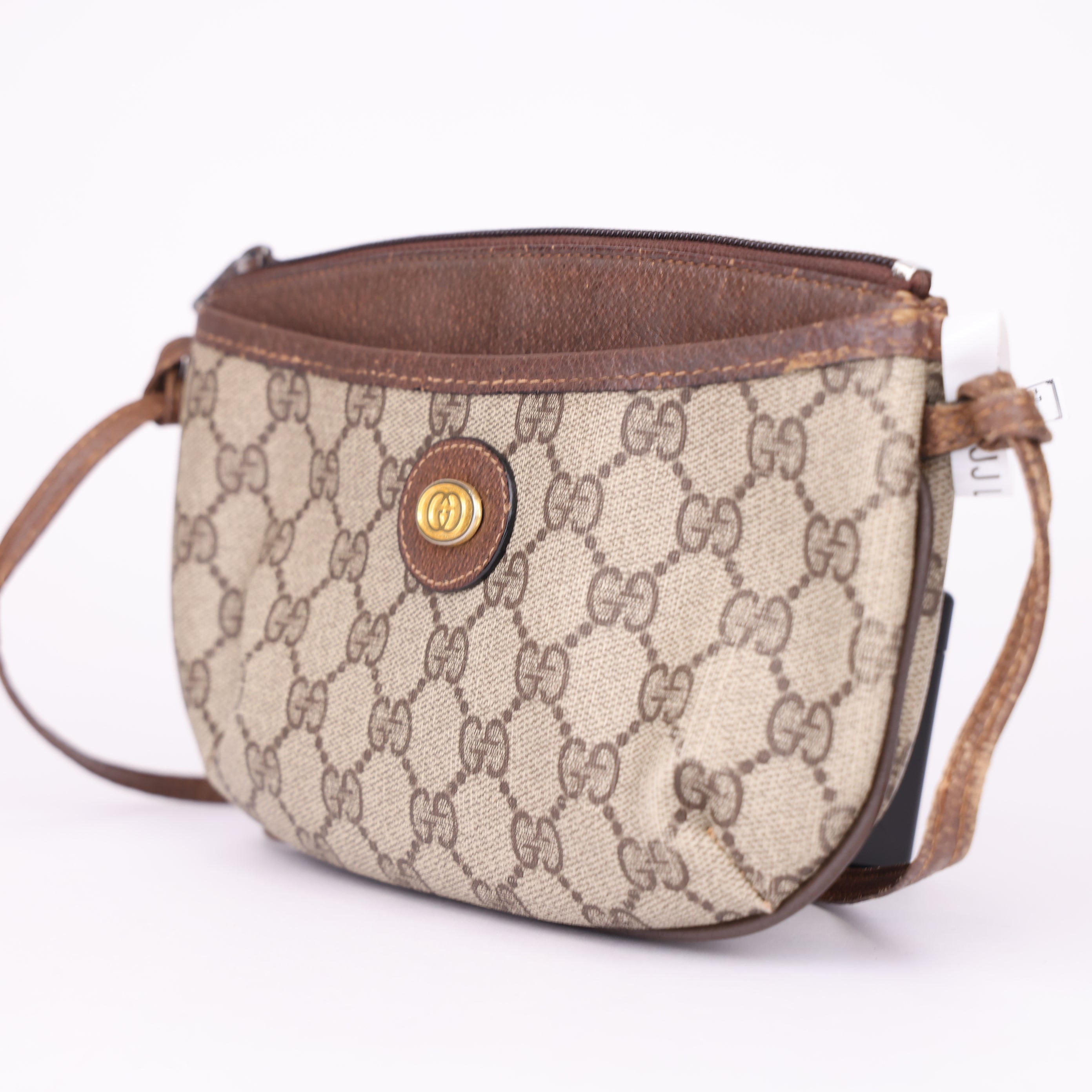 J1988 Gucci GG Canvas Crossbody Bag- Pre Owned