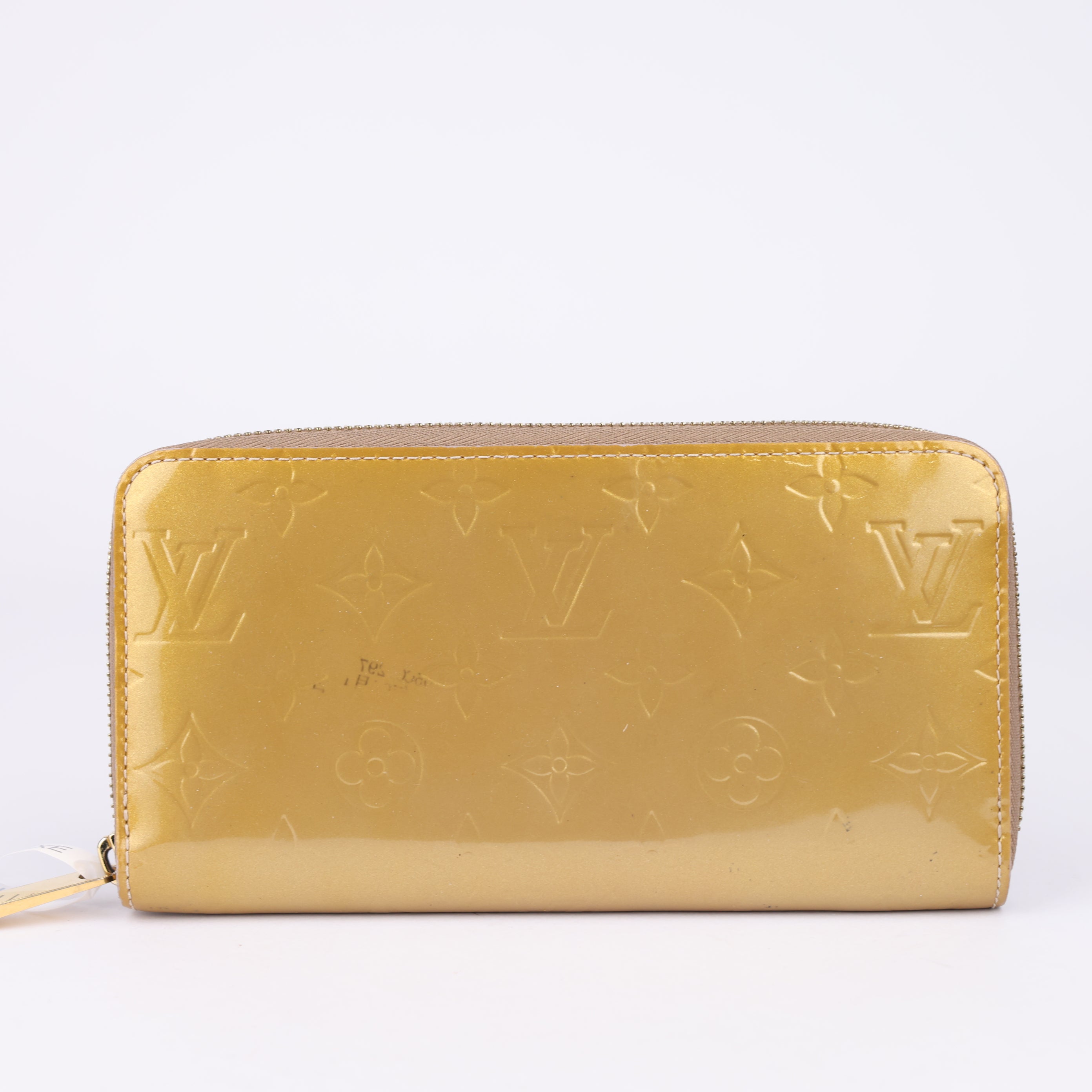 J1958 Louis Vuitton Women's Monogram Zippy Wallet Beige- Pre Owned