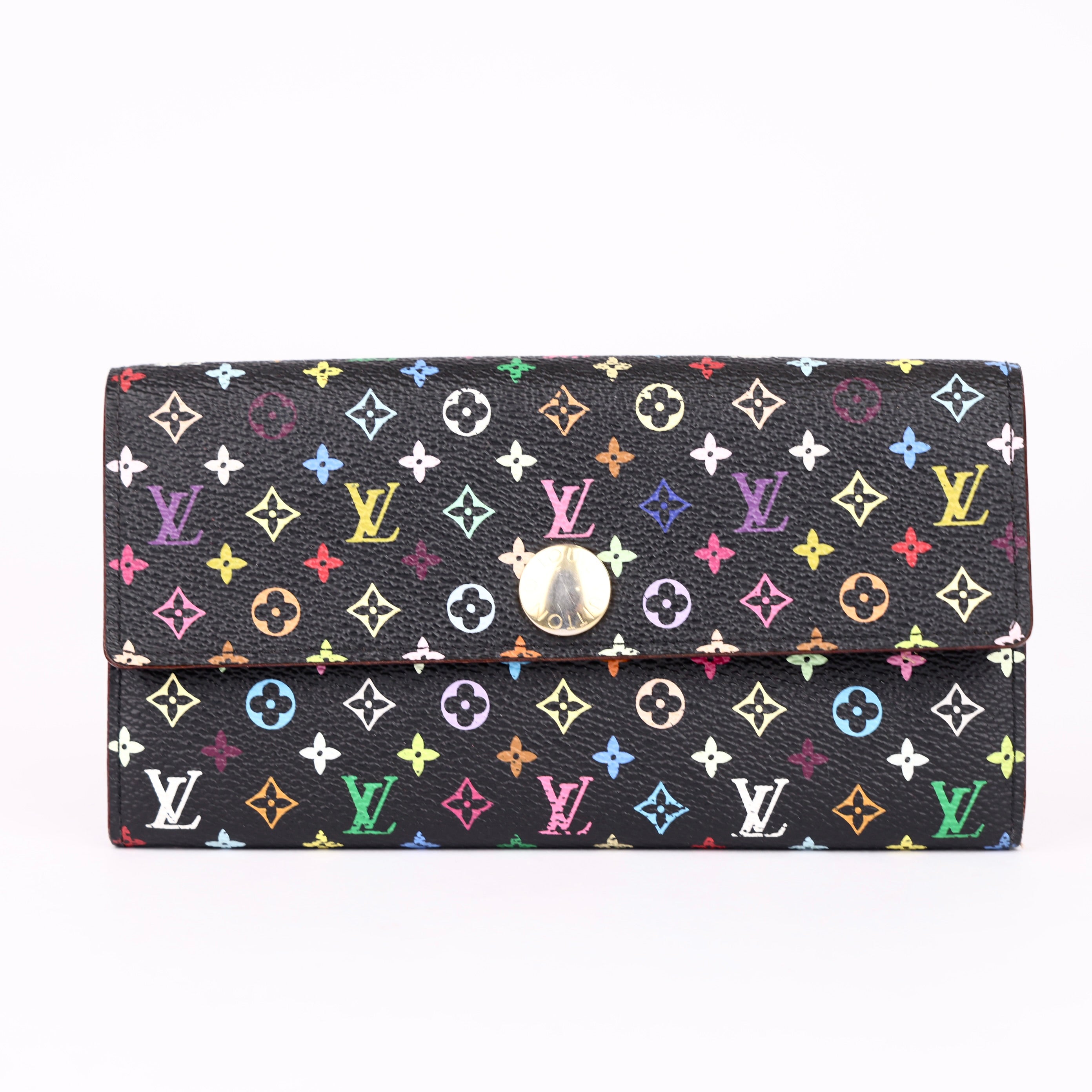 J1915 Louis Vuitton Monogram Multicolor Sarah Wallet- Pre Owned