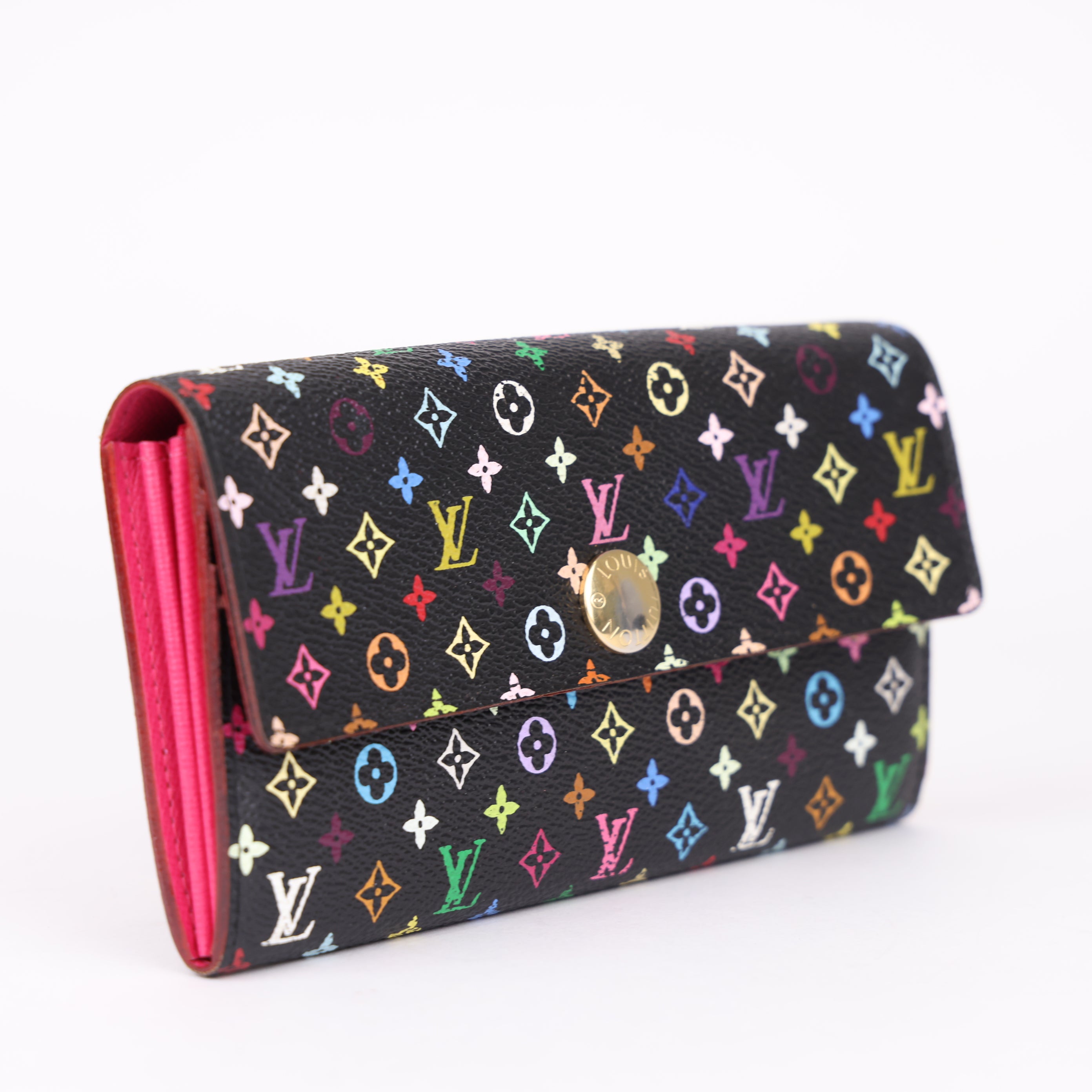 J1915 Louis Vuitton Monogram Multicolor Sarah Wallet- Pre Owned