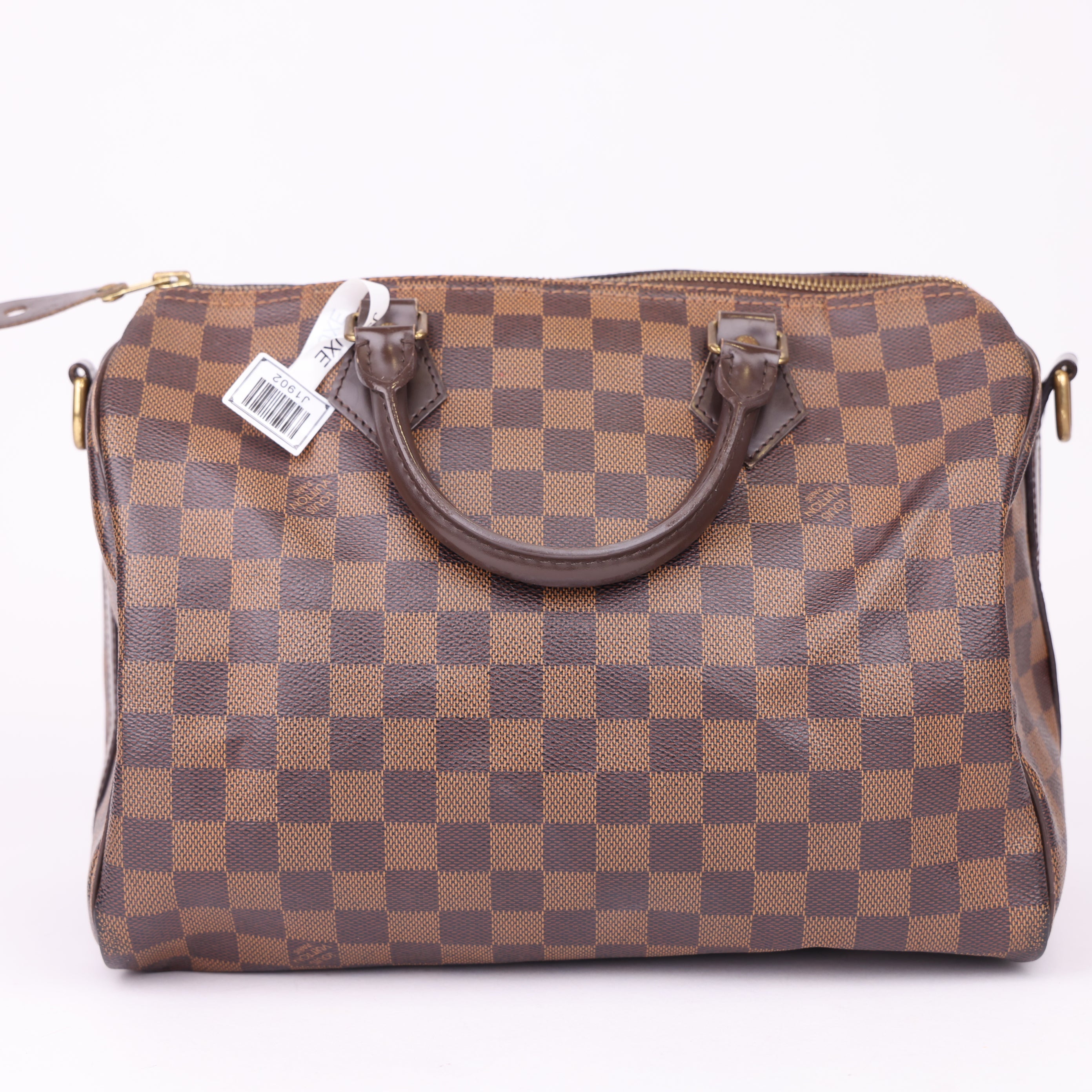 J1902 Louis Vuitton Speedy 30 Damier Handbag Brown- Pre Owned