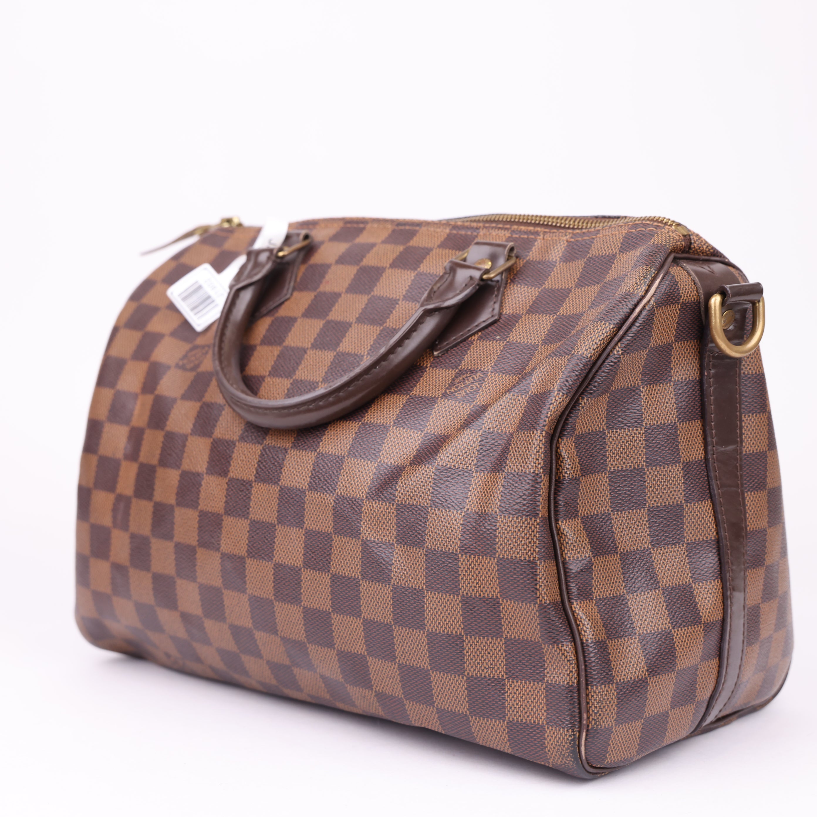 J1902 Louis Vuitton Speedy 30 Damier Handbag Brown- Pre Owned