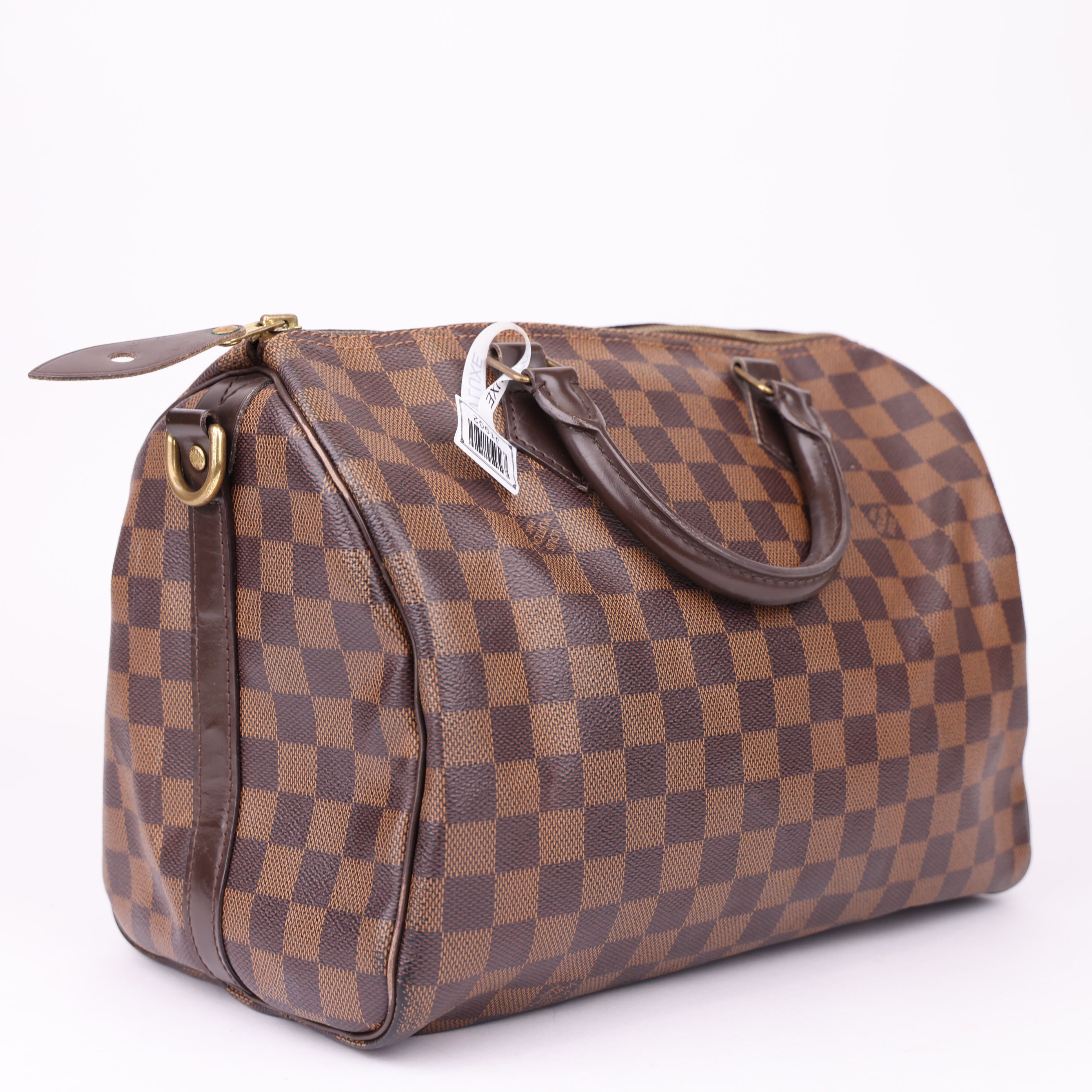 J1902 Louis Vuitton Speedy 30 Damier Handbag Brown- Pre Owned