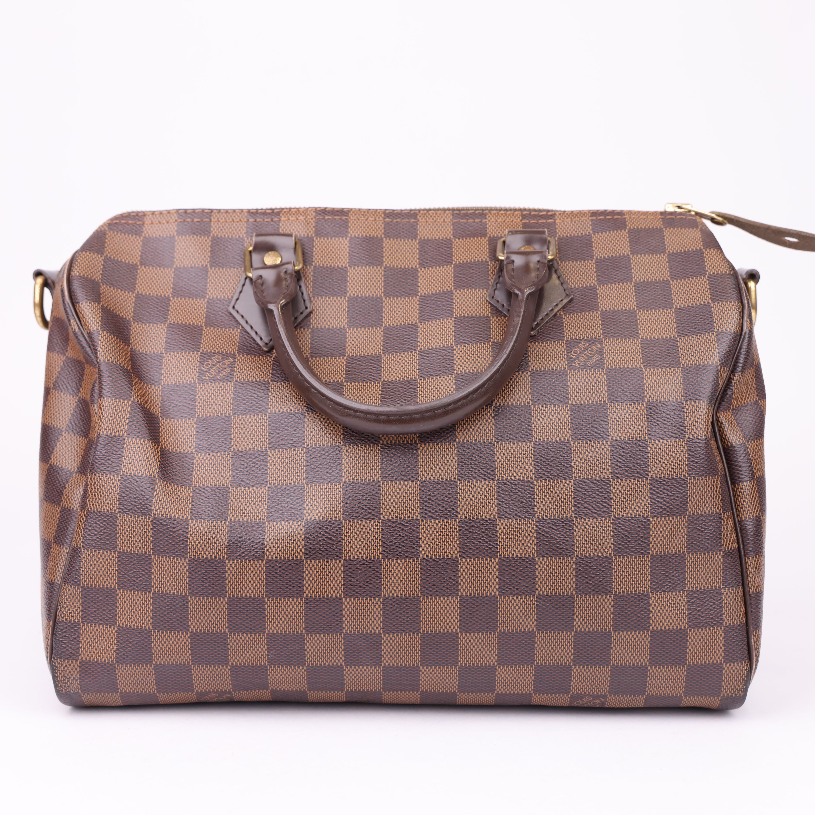 J1902 Louis Vuitton Speedy 30 Damier Handbag Brown- Pre Owned