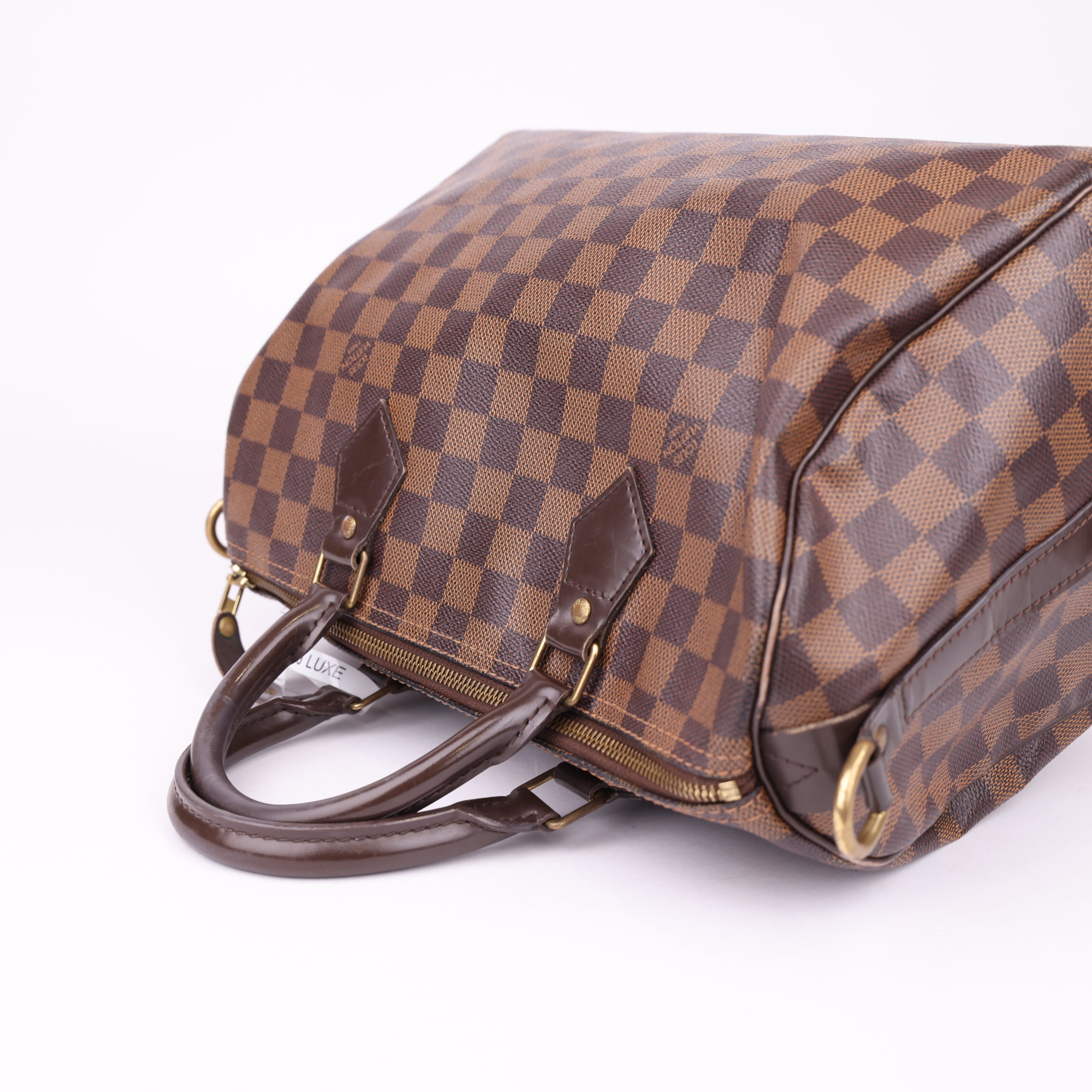 J1902 Louis Vuitton Speedy 30 Damier Handbag Brown- Pre Owned