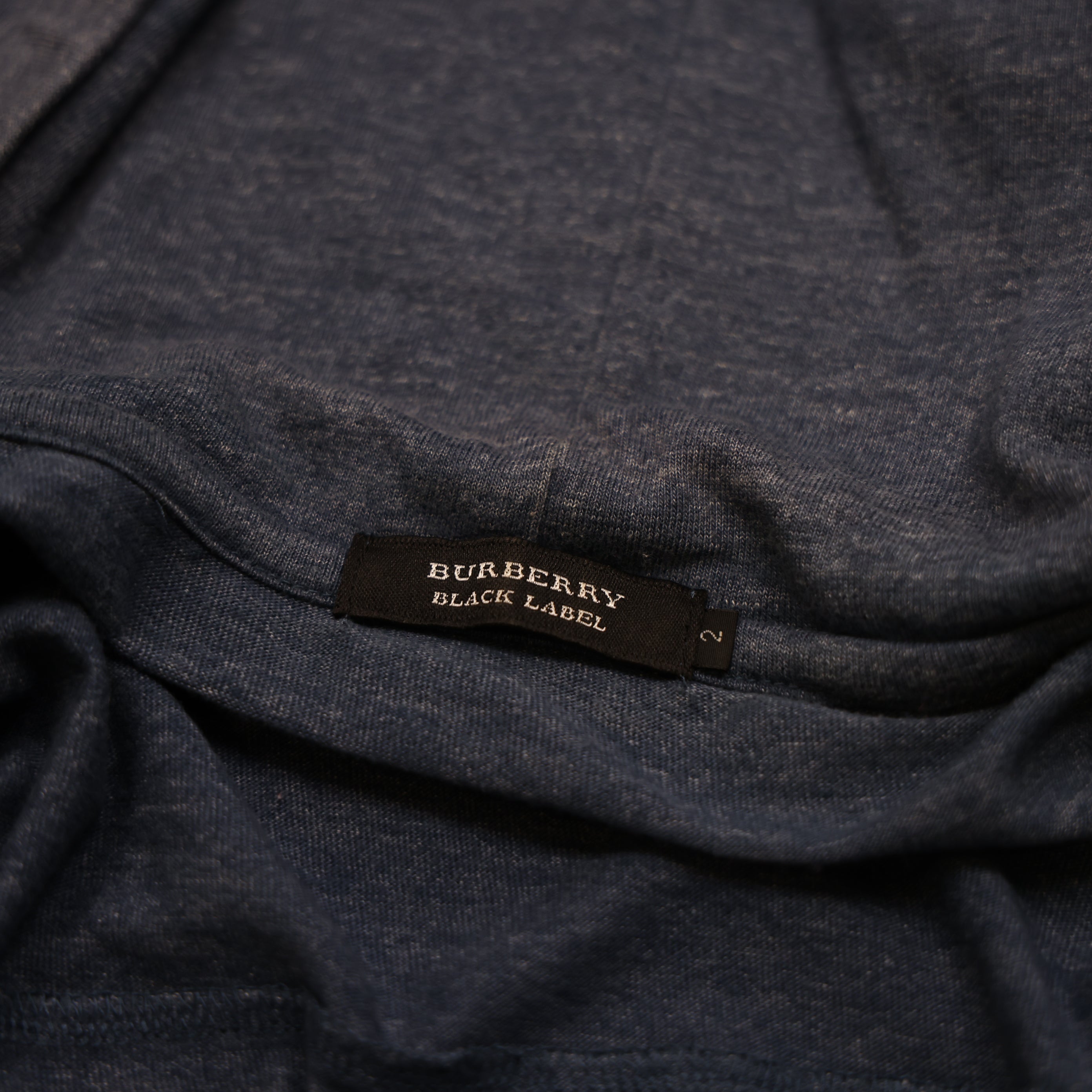 J1846 Burberry Blue Embroidered Hooded Jacket Size 2- Pre Owned