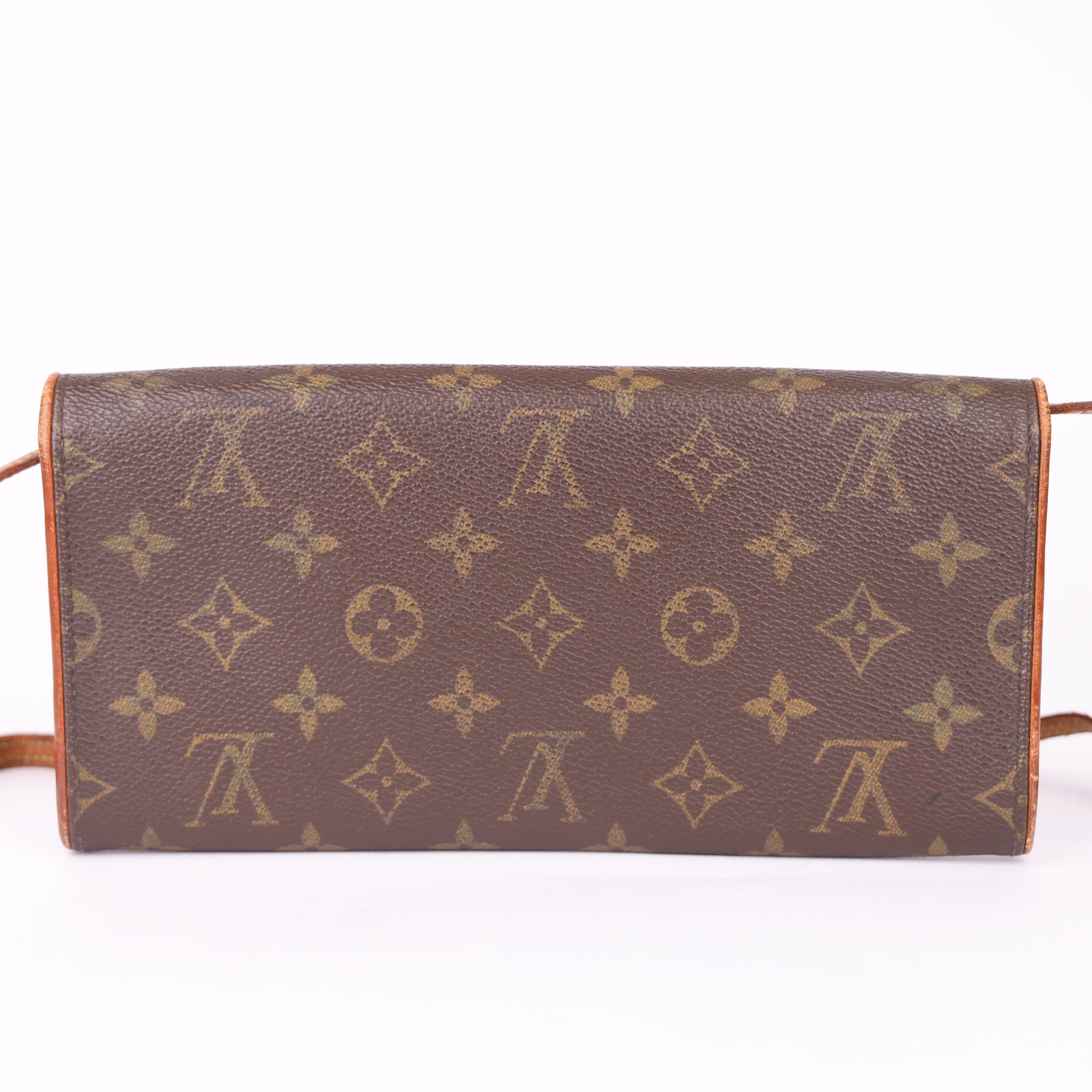 J1831 Louis Vuitton Monogram Twin Pochette GM Shoulder Bag- Pre Owned