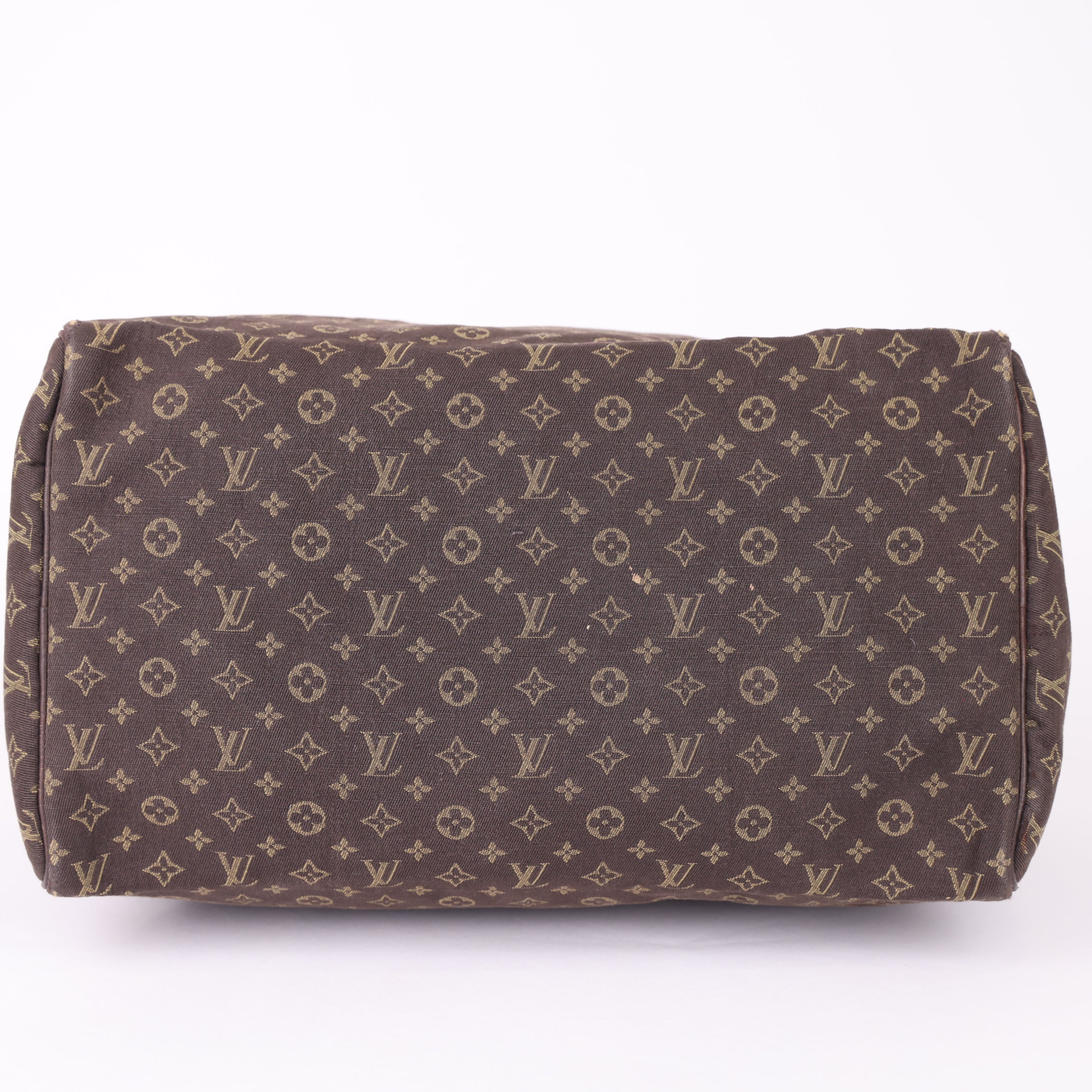 J1834 Louis Vuitton Brown Monogram Mini Lin Speedy 30- Pre Owned