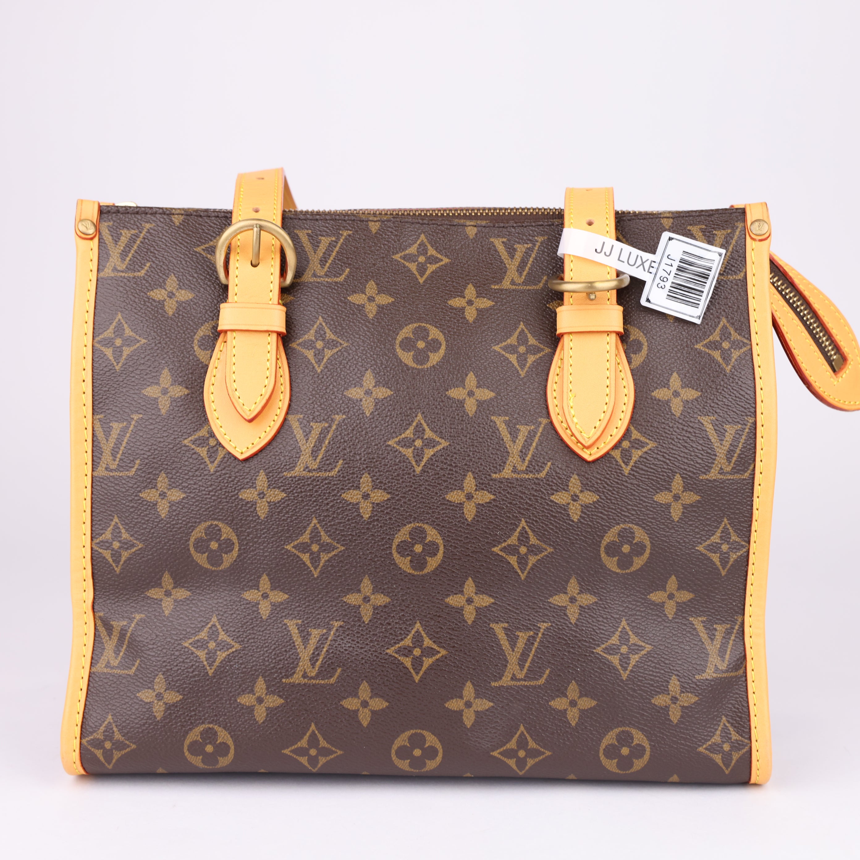 J1793 Louis Vuitton Monogram Popincourt Shoulder Bag Brown- Pre Owned