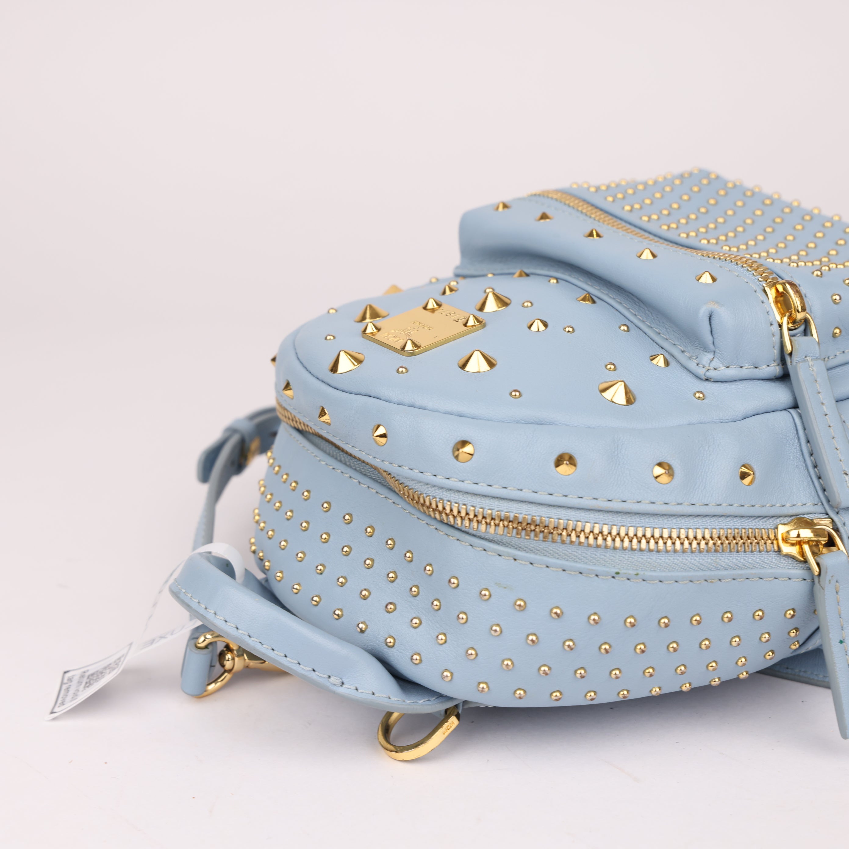 J1773 MCM X-mini Stark Bebe Boo studded backpack- Pre Owned