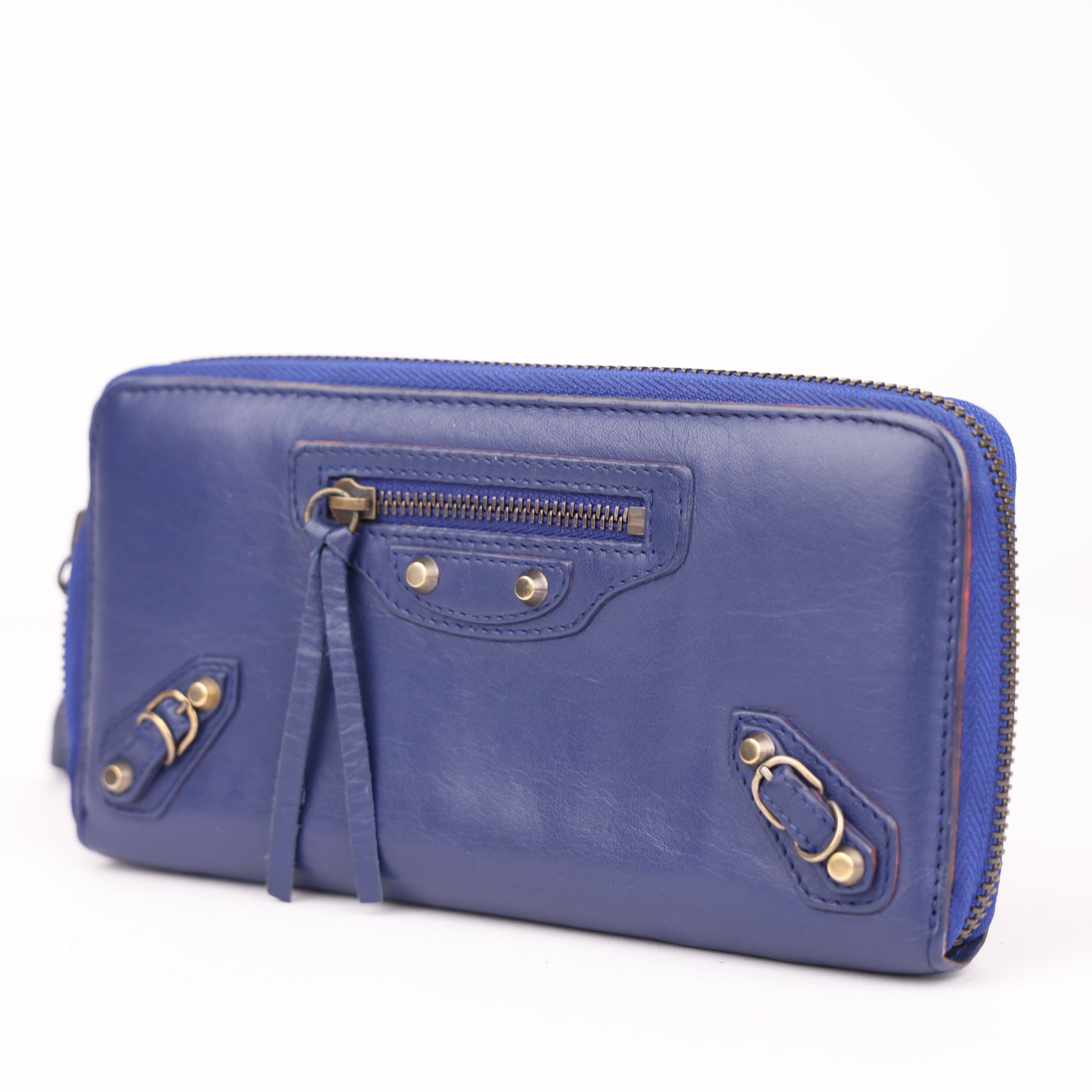 J1783 Balenciaga Motocross Classic Money Wallet- Pre Owned