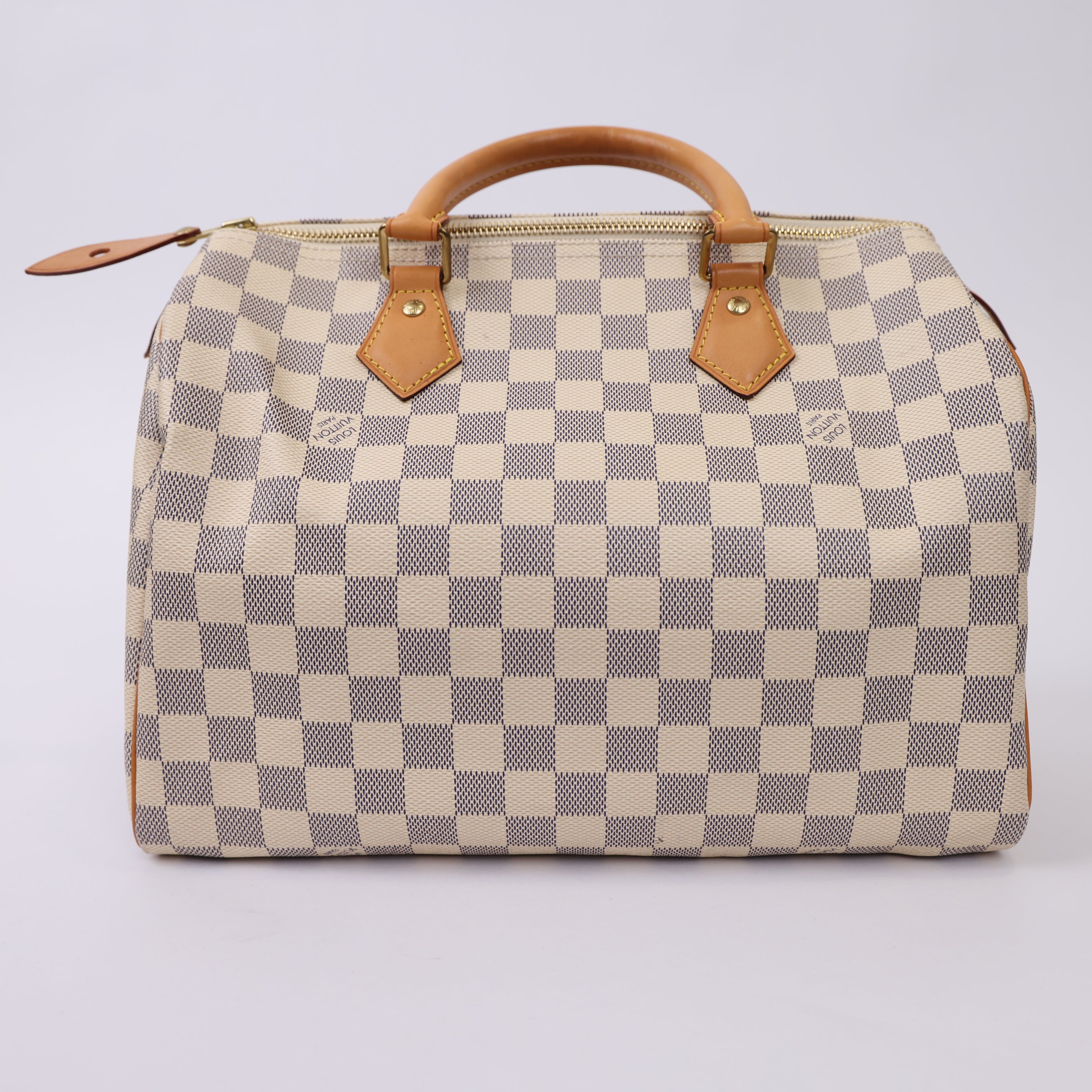 J1734 LOUIS VUITTON Damier Azur Canvas Speedy 30 Bag- Pre Owned