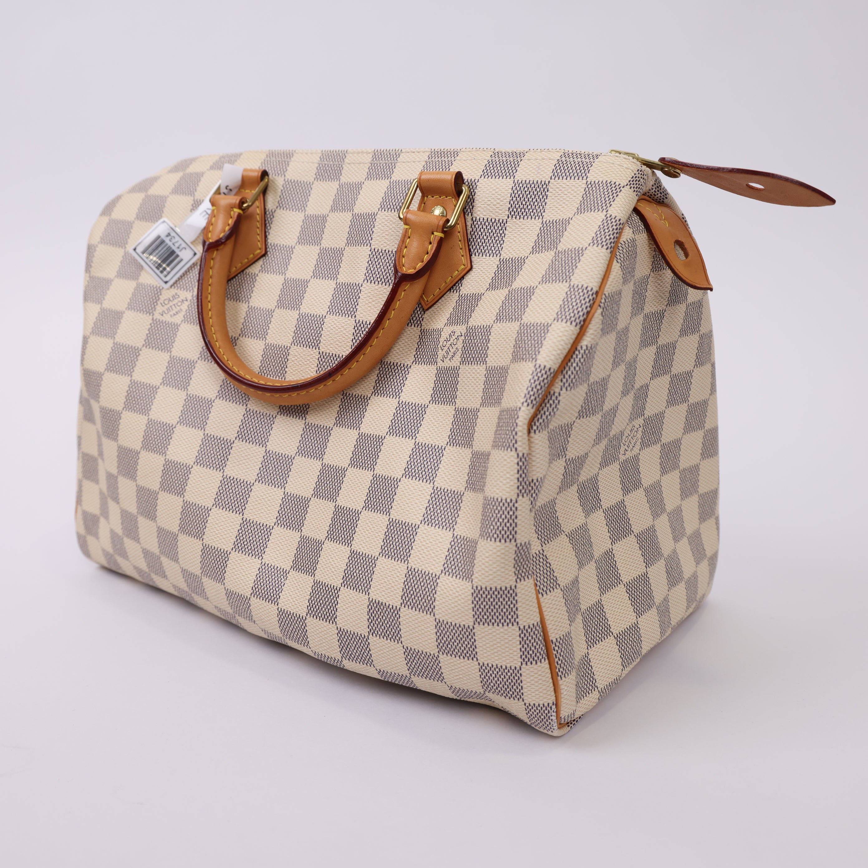 J1734 LOUIS VUITTON Damier Azur Canvas Speedy 30 Bag- Pre Owned