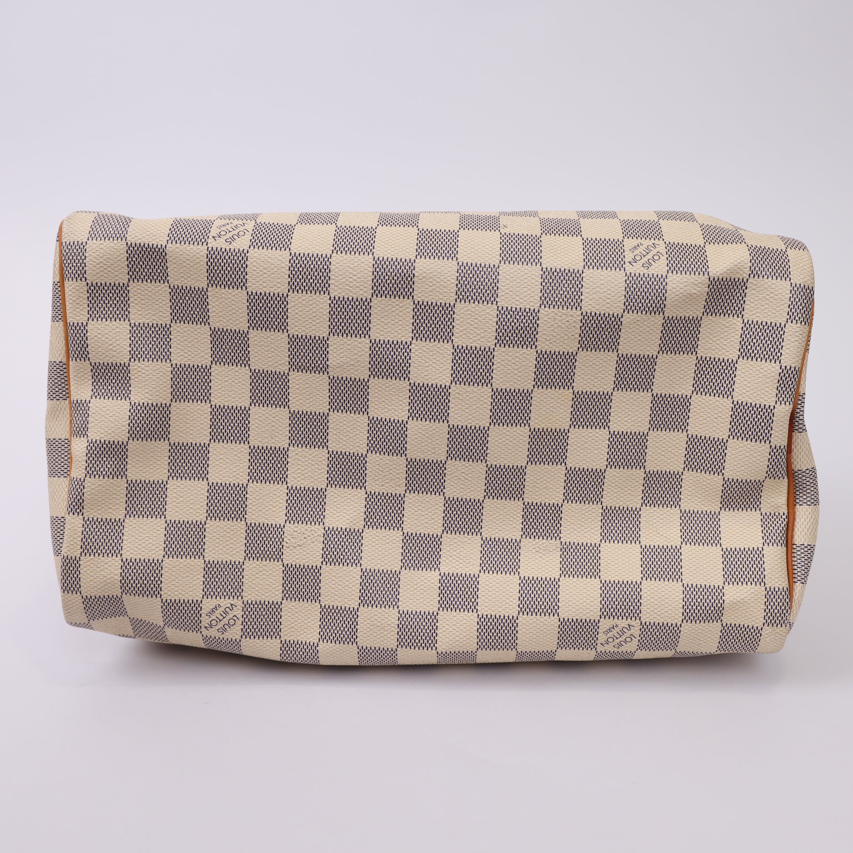 J1734 LOUIS VUITTON Damier Azur Canvas Speedy 30 Bag- Pre Owned