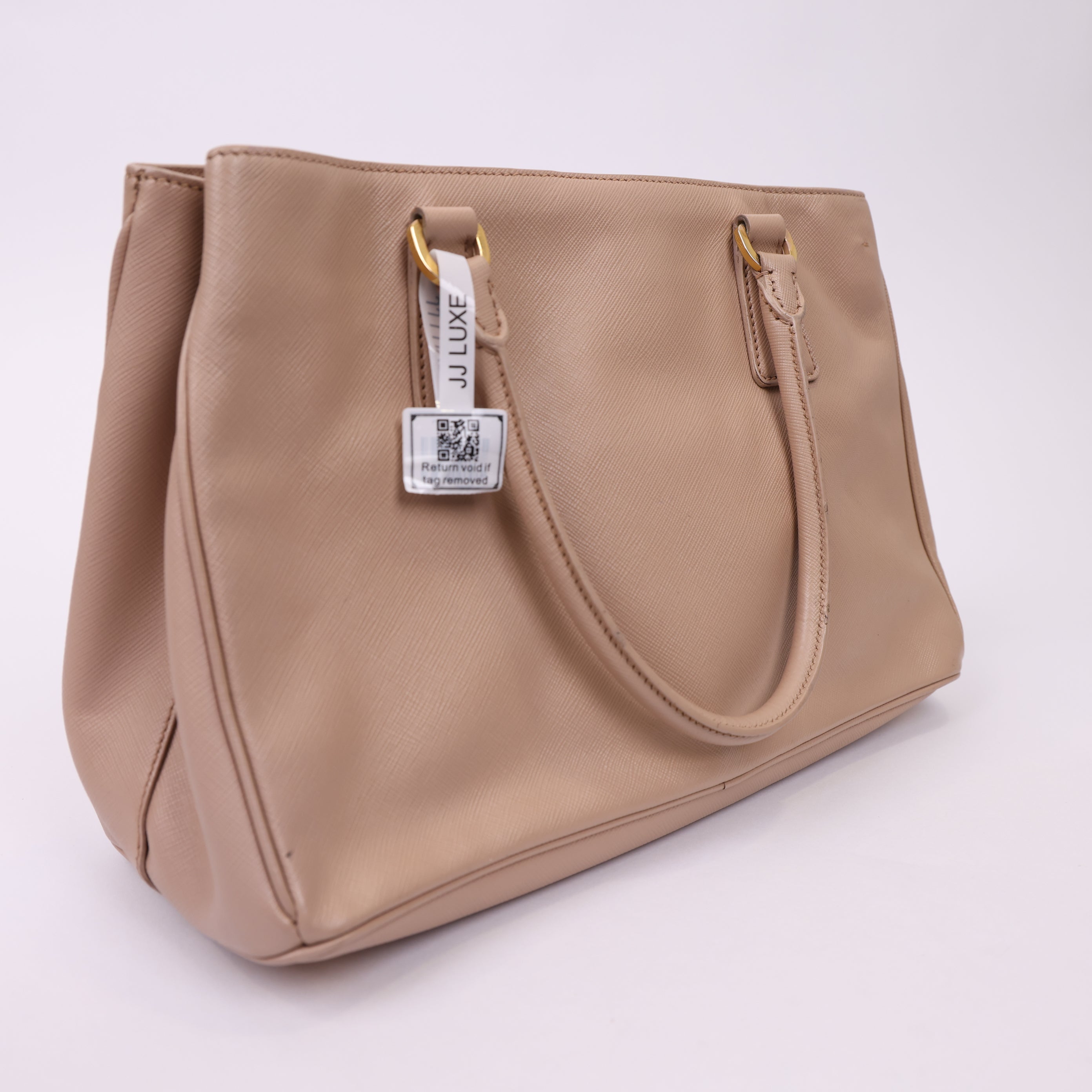 J1725 Prada Saffiano Lux Tote in Pink- Pre Owned