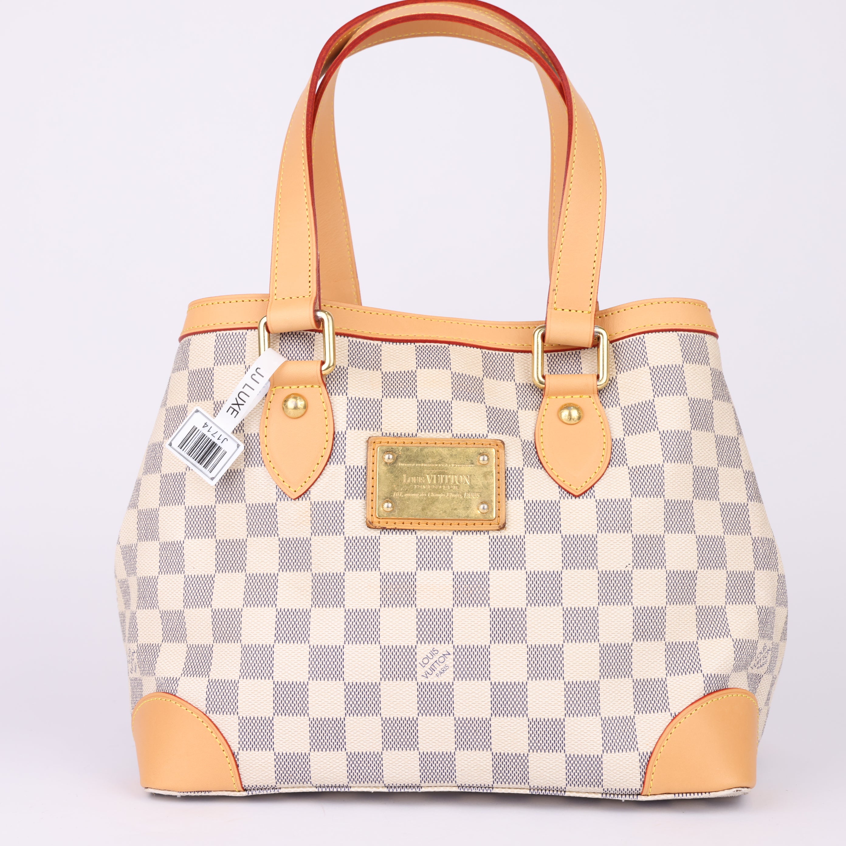 J1714 Louis Vuitton Hampstead PM Damier Azur Tote Shoulder Bag - Pre Owned