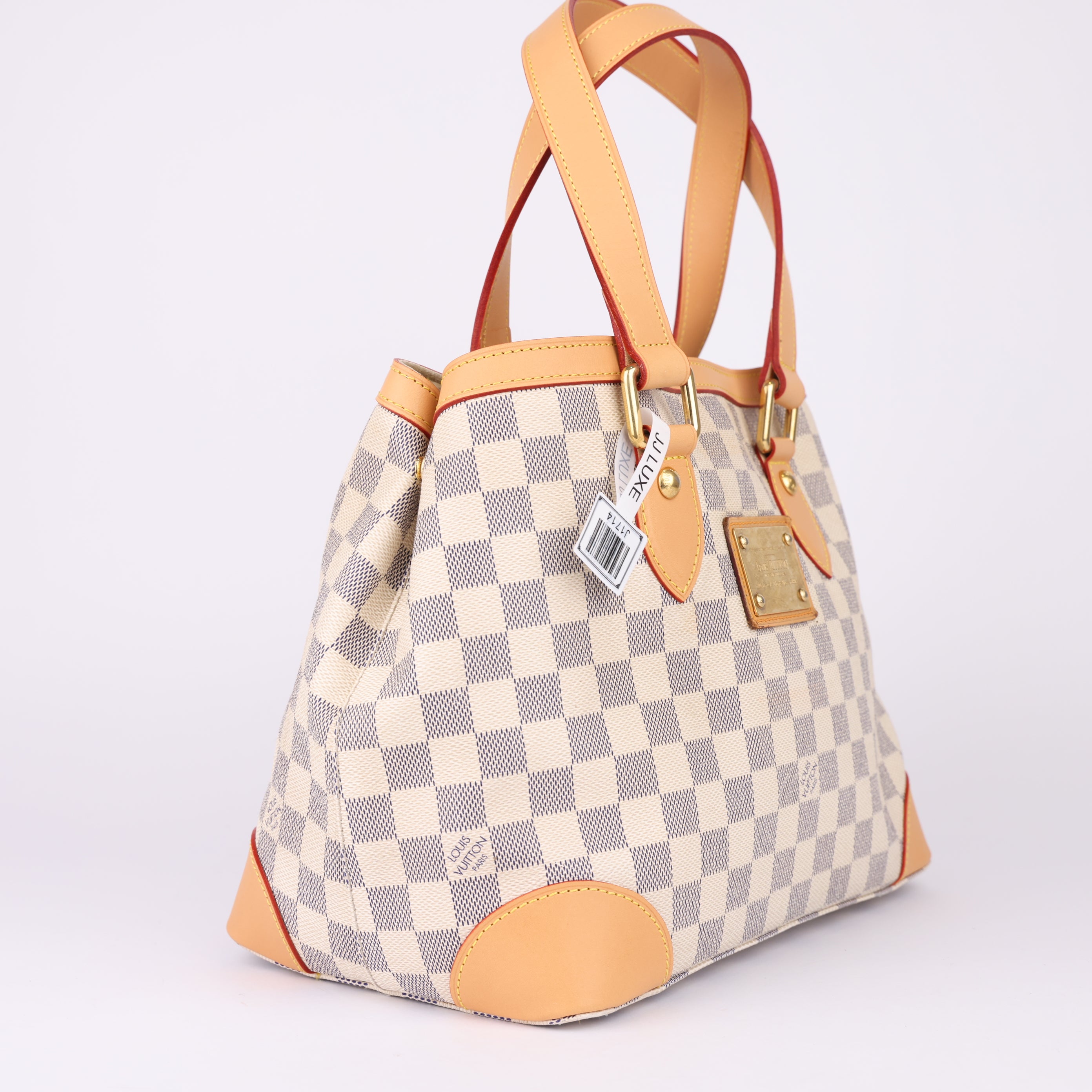 J1714 Louis Vuitton Hampstead PM Damier Azur Tote Shoulder Bag - Pre Owned