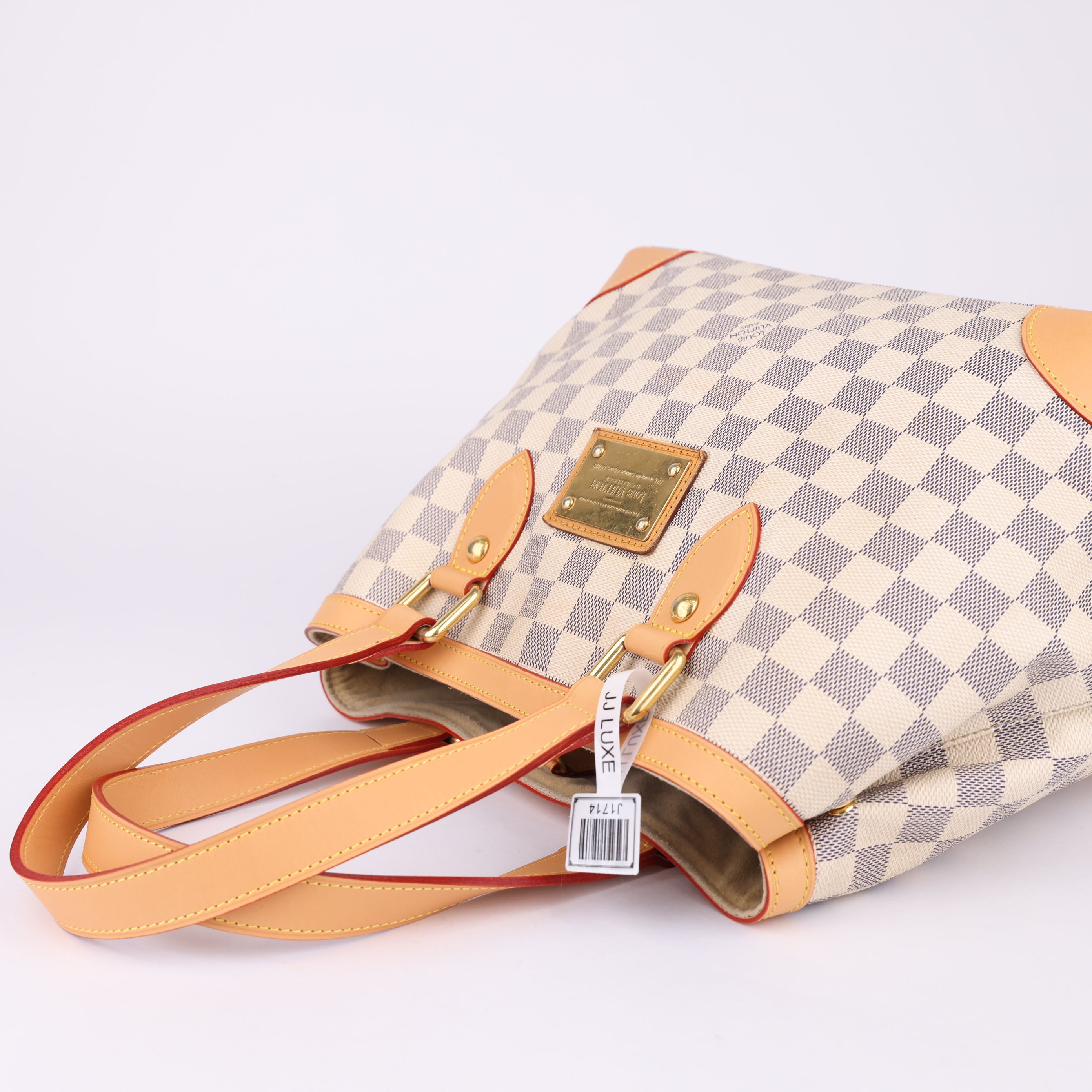 J1714 Louis Vuitton Hampstead PM Damier Azur Tote Shoulder Bag - Pre Owned