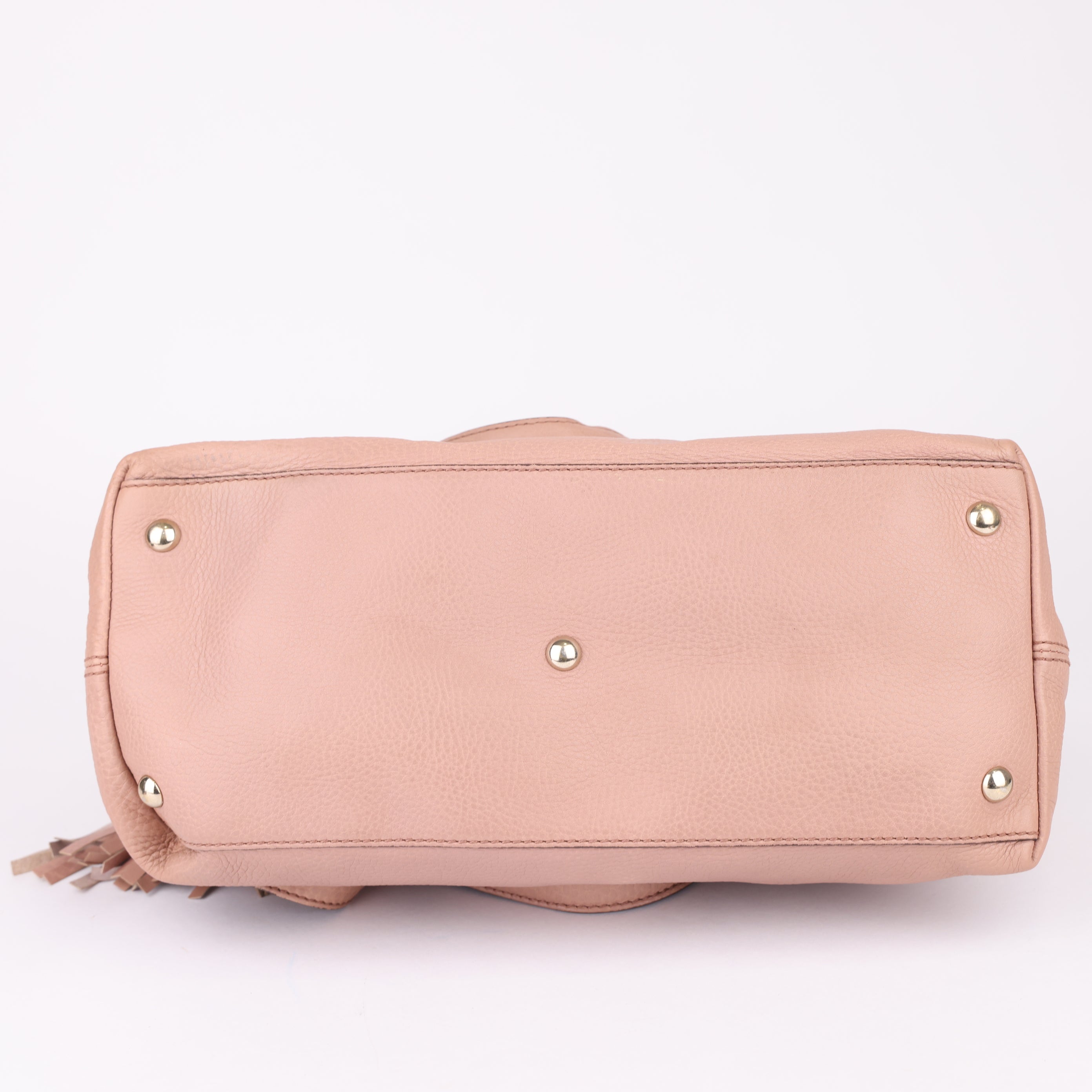 J1707 Gucci Shoulder Bag Metallic & Pink Leather Interlocking G- Pre Owned