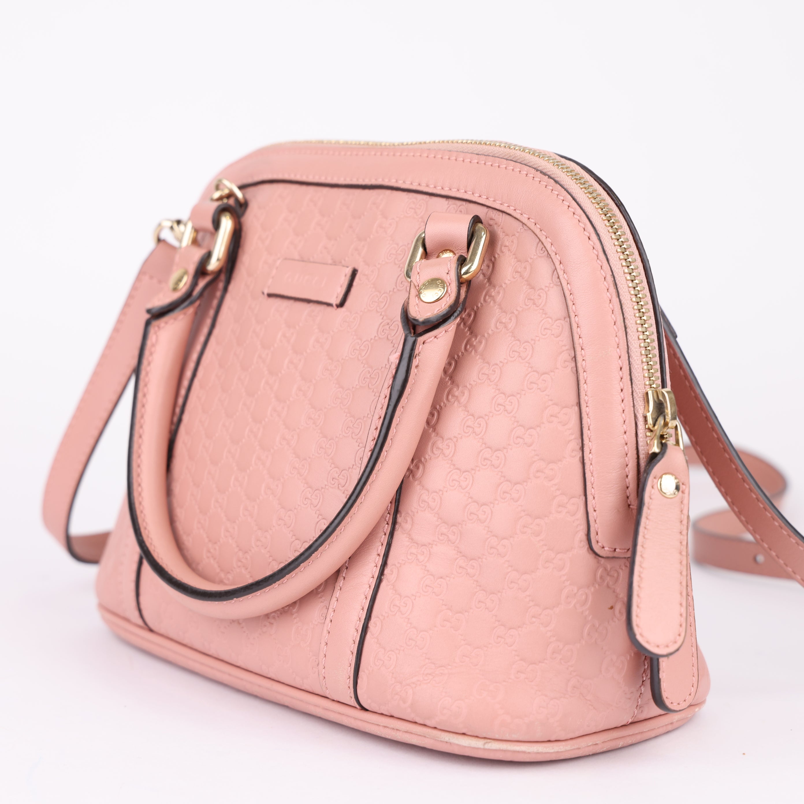 J1708 Gucci Mini Dome Microguccissima Leather Bag- Pre Owned