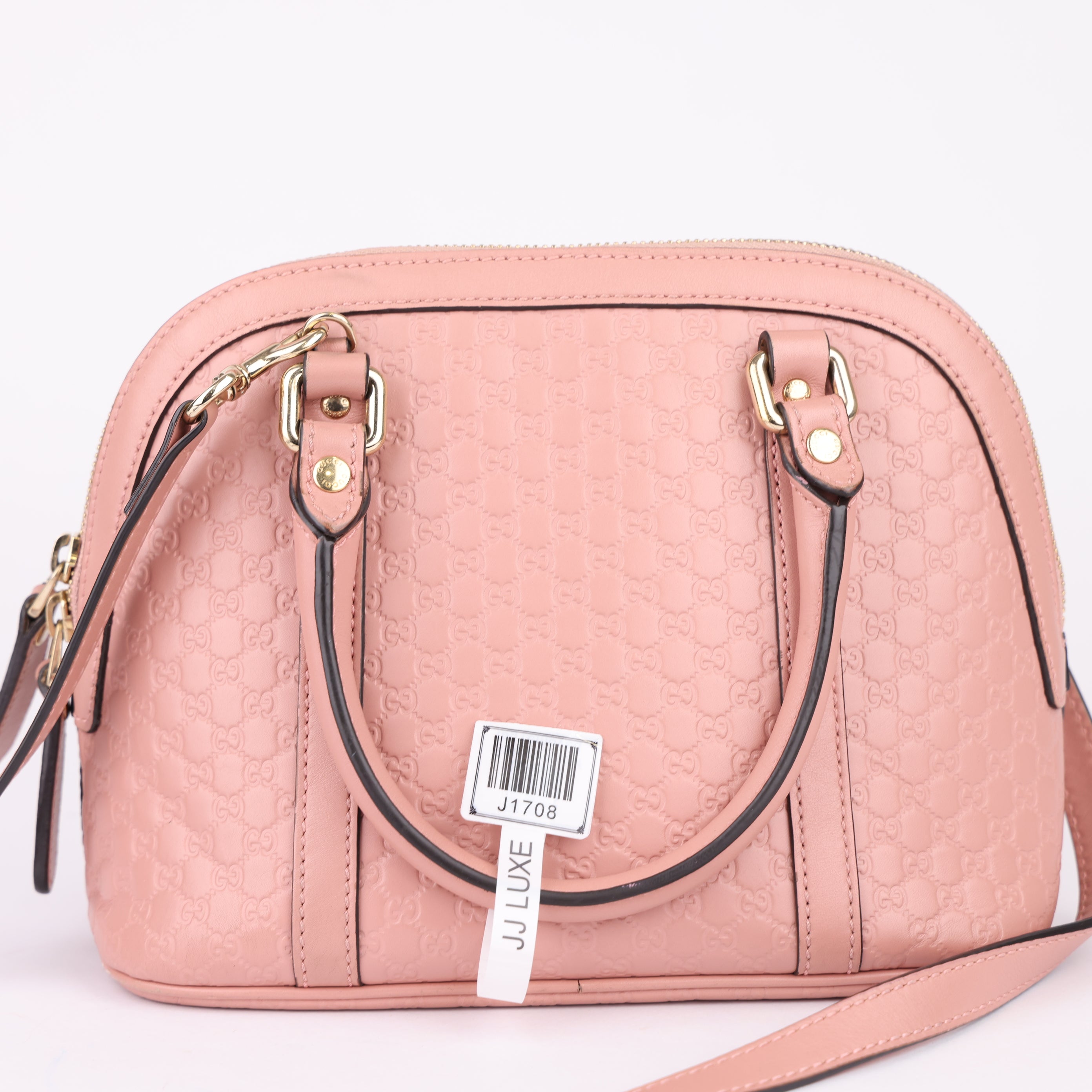 J1708 Gucci Mini Dome Microguccissima Leather Bag- Pre Owned