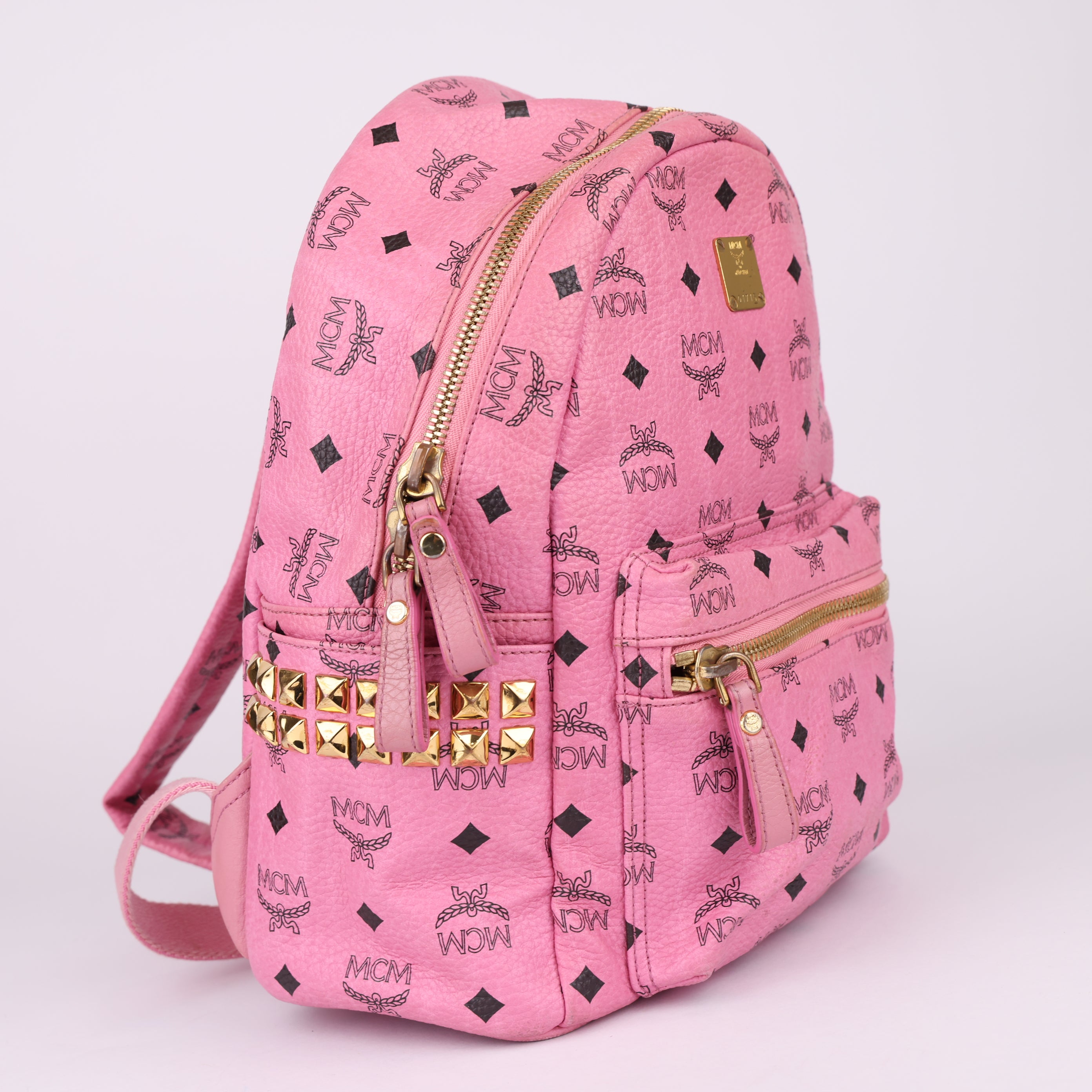 J1711 MCM Bebe Boo Side Studs Backpack- Pre Owned
