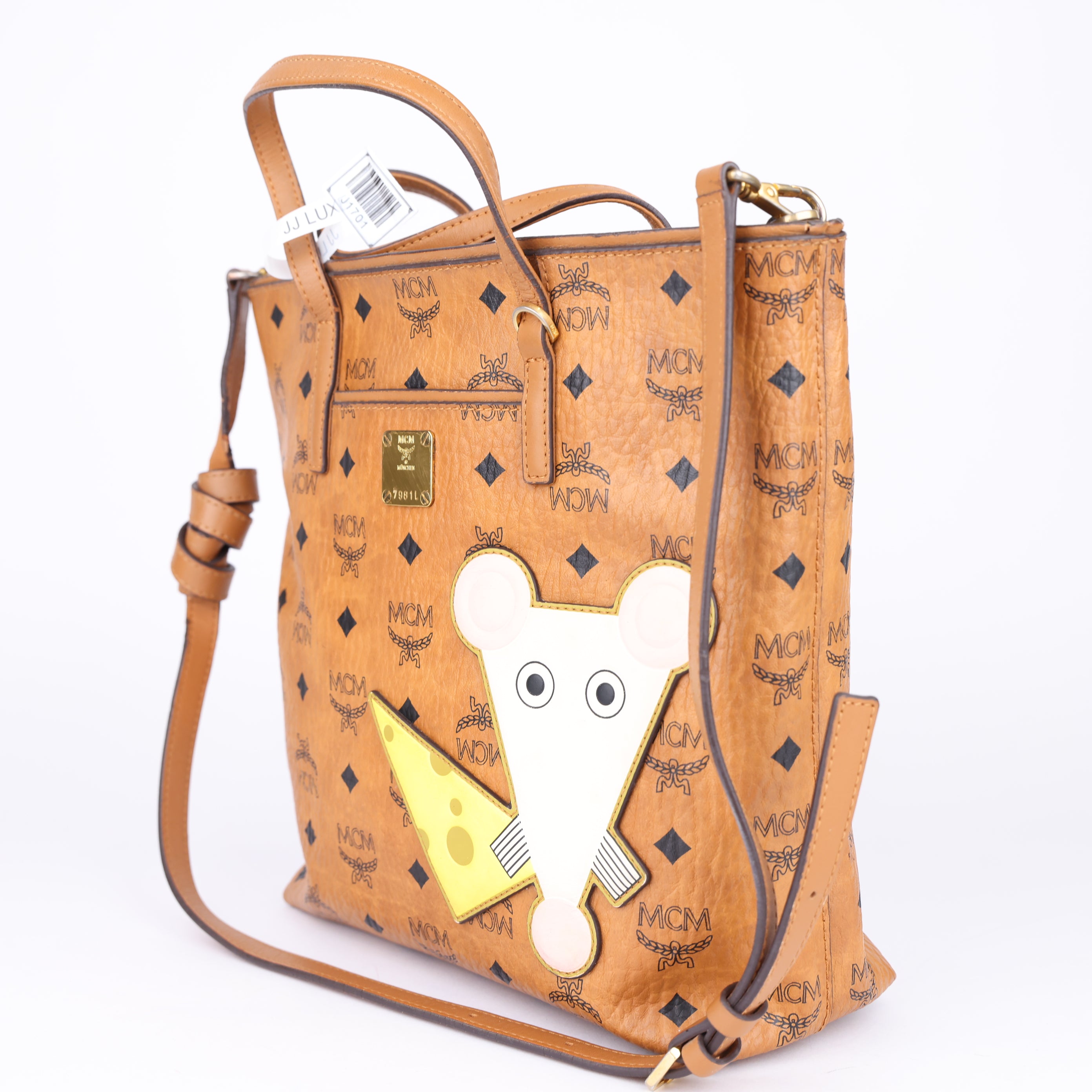 J1701 MCM Anya tote bag year of rat - Pre Owned