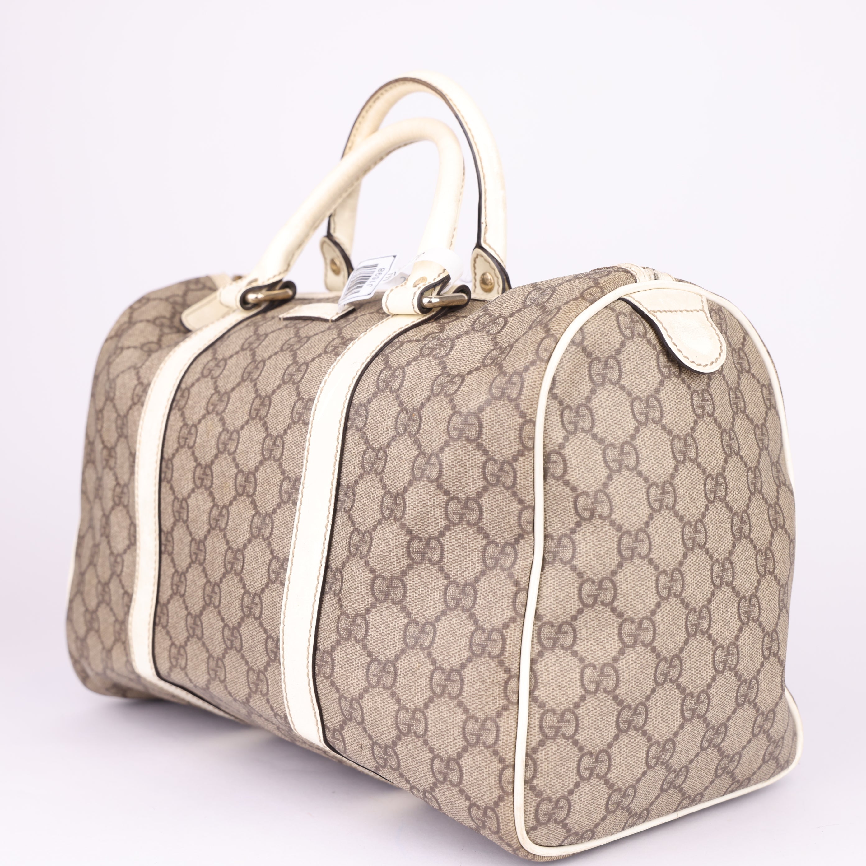 J1698 Gucci Brown GG Supreme Joy Boston Beige- Pre Owned