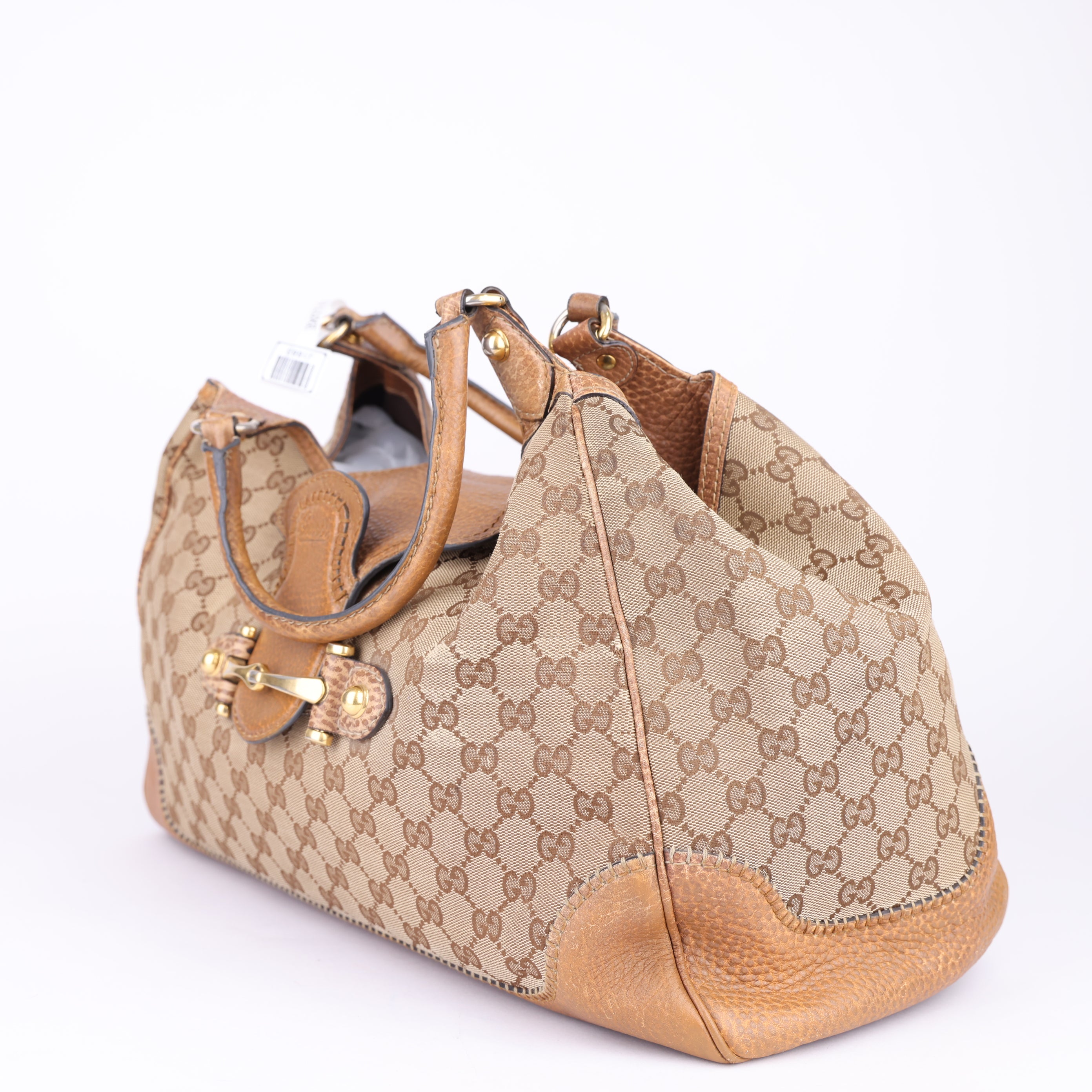 J1663 Gucci GG Canvas New Pelham Shoulder Bag- Pre Owned